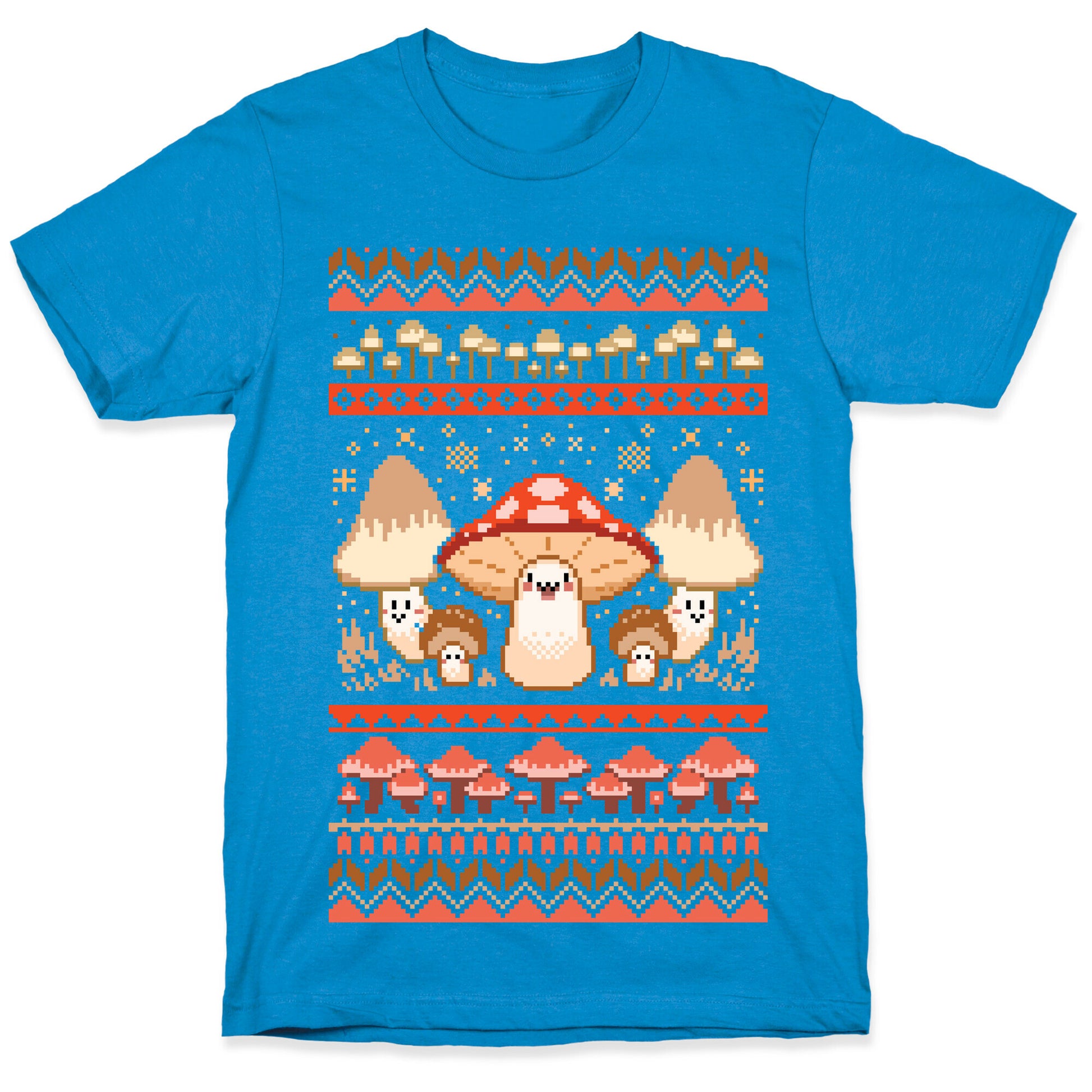 Mushroom Ugly Christmas Sweater T-Shirt