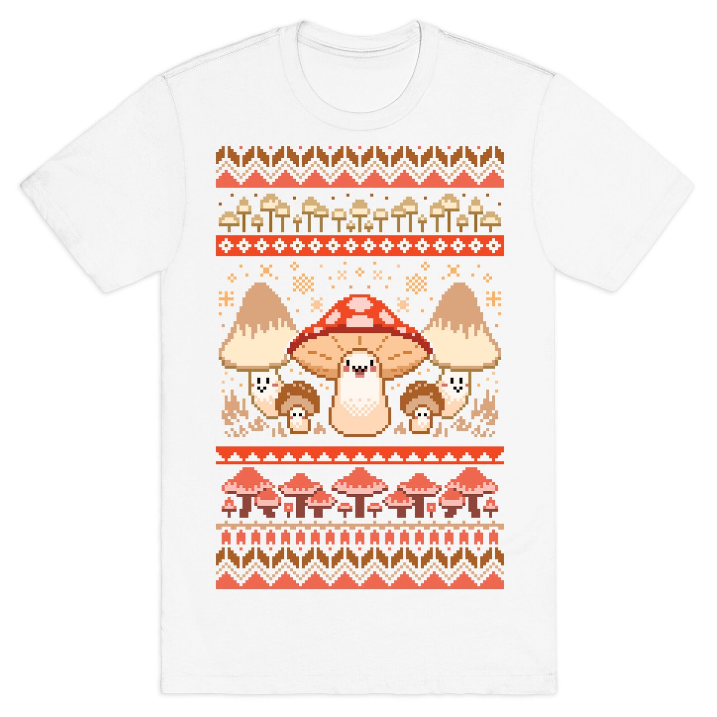 Mushroom Ugly Christmas Sweater T-Shirt