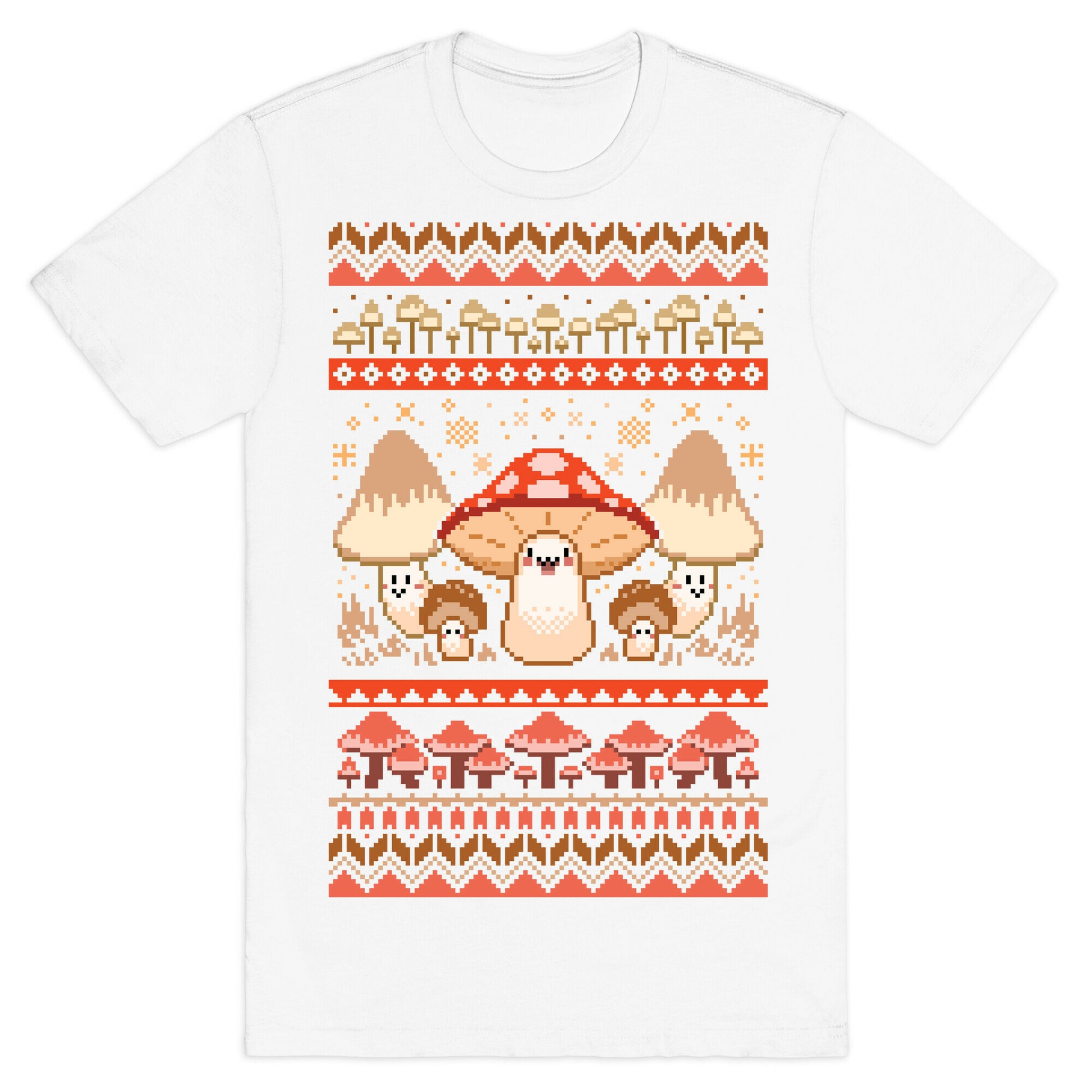 Mushroom Ugly Christmas Sweater T-Shirt
