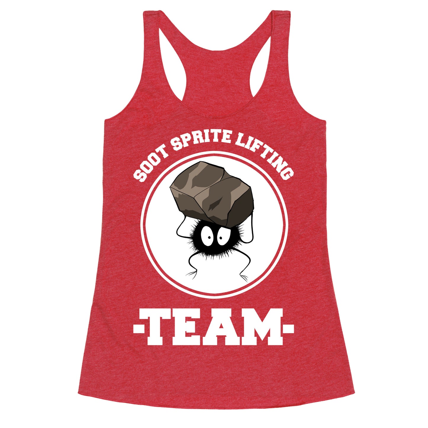 Soot Sprite Lifting Team Racerback Tank