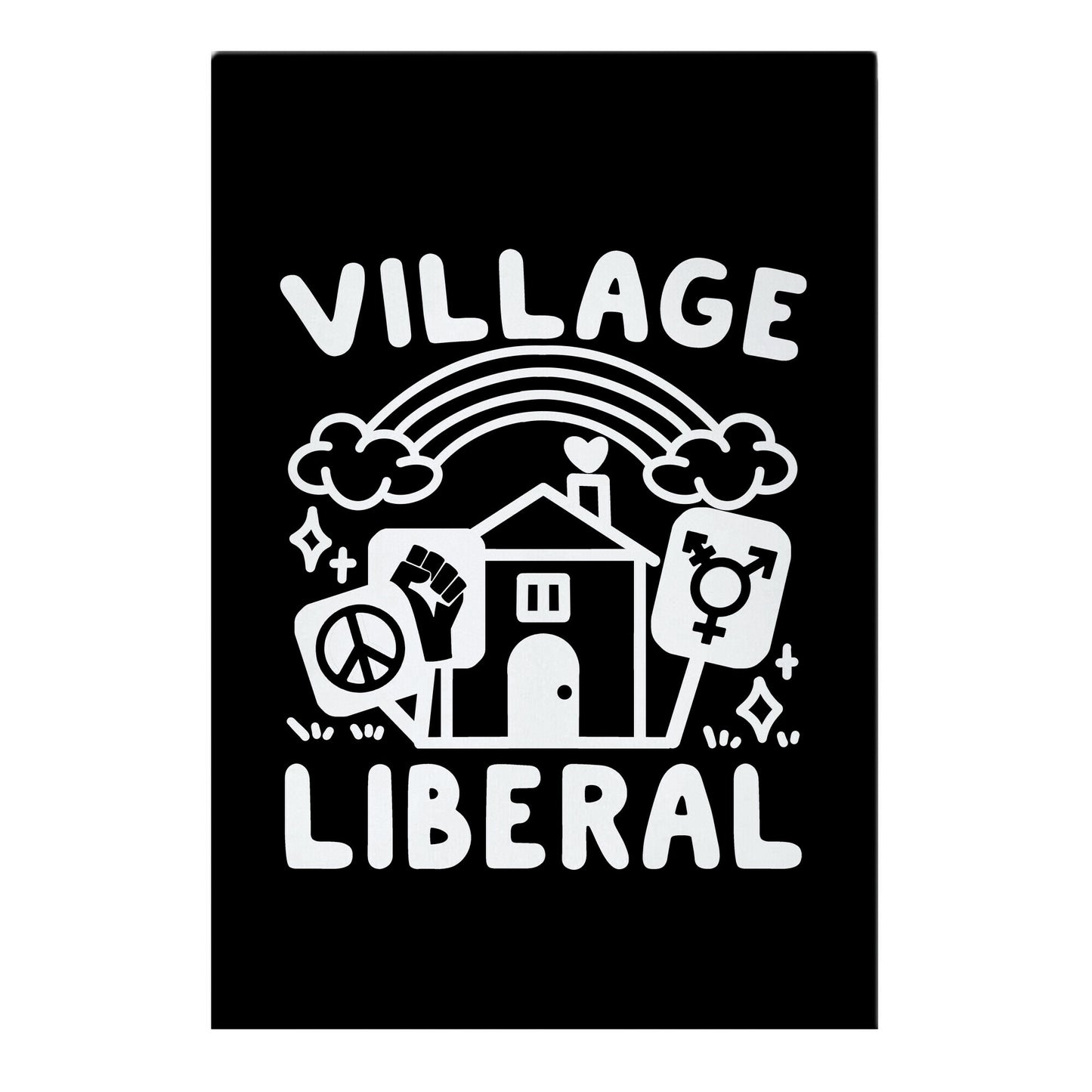 Village Liberal Garden Flag