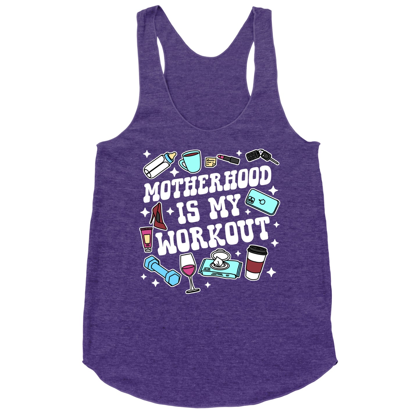 Motherhood is My Workout Racerback Tank