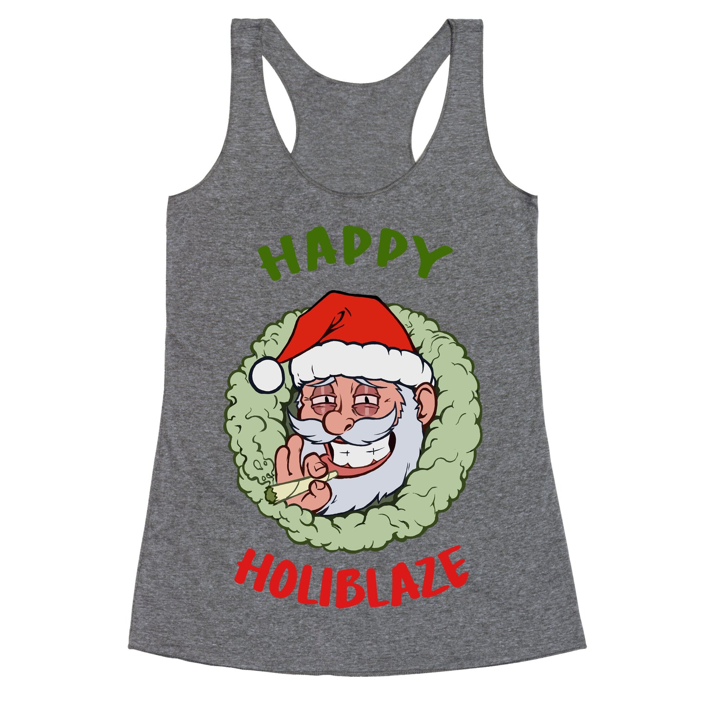 Happy Holiblaze Racerback Tank