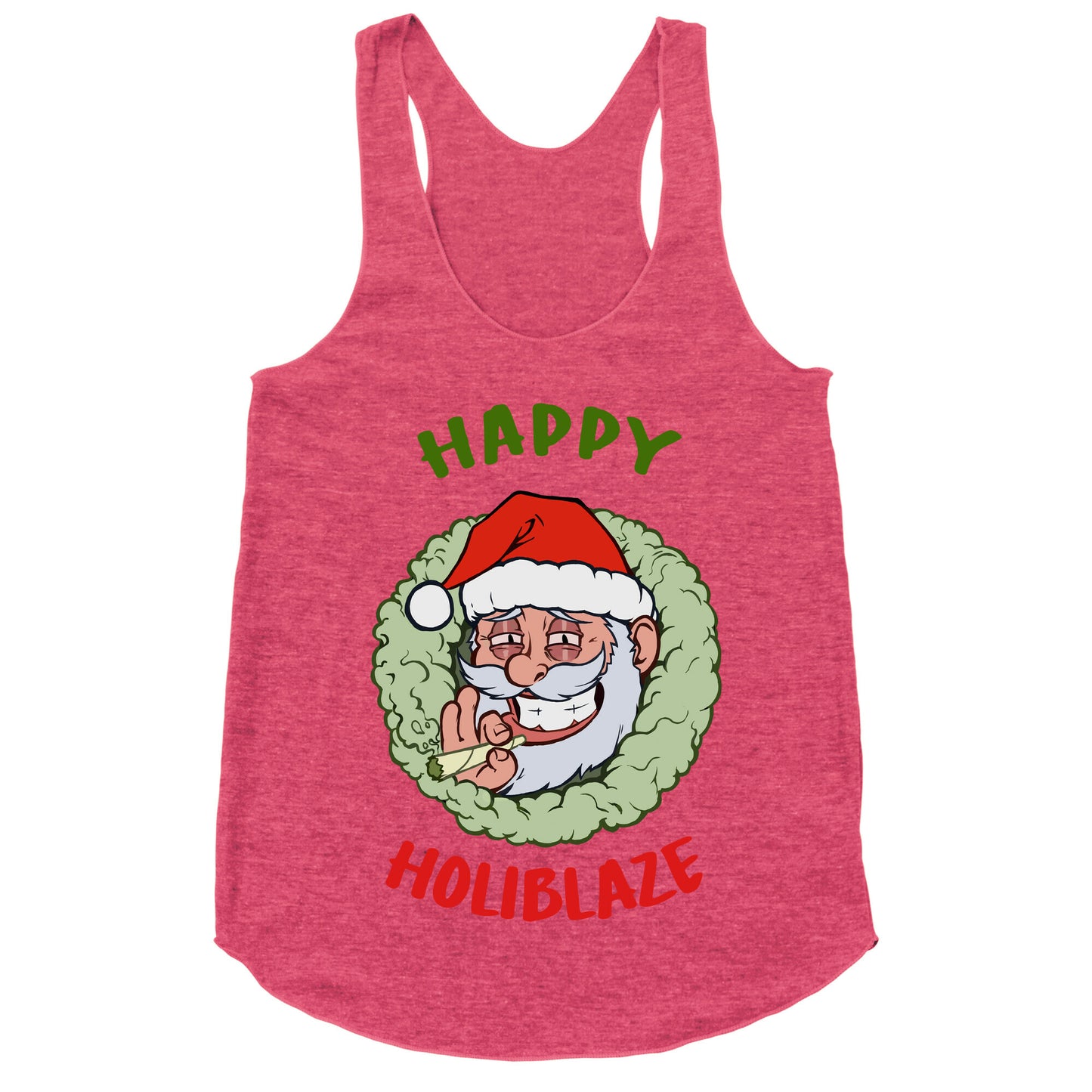 Happy Holiblaze Racerback Tank