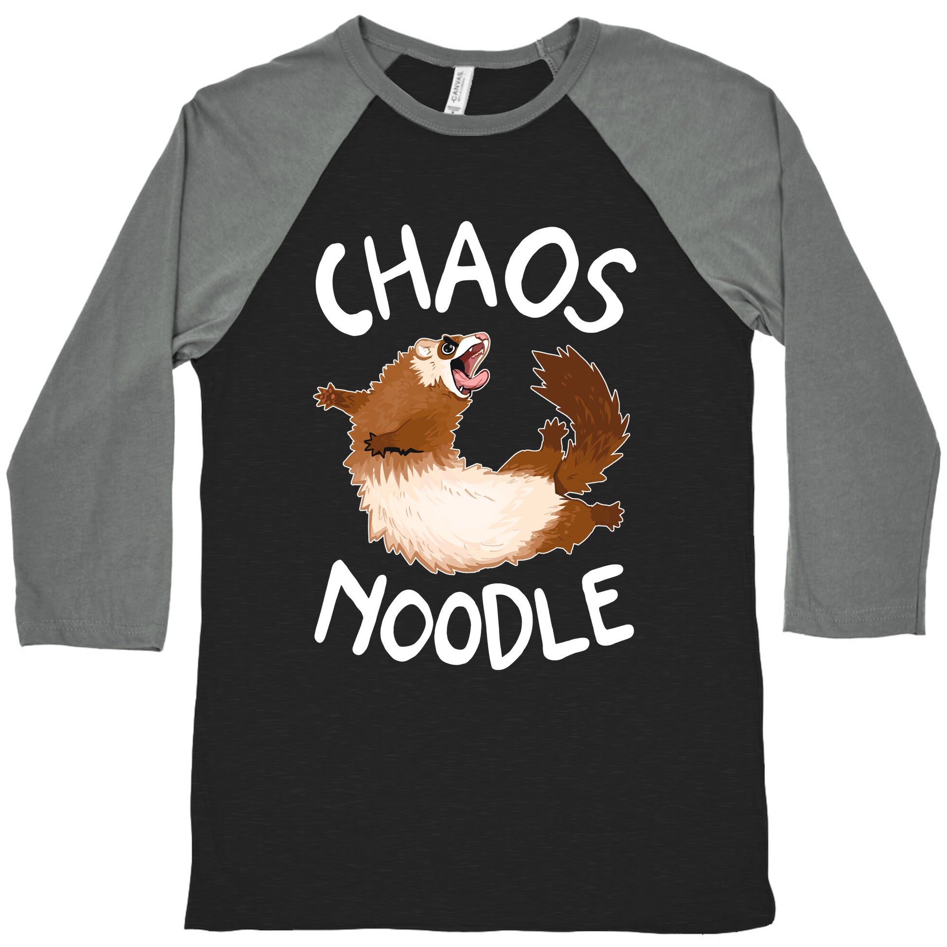 Chaos Noodle Baseball Tee