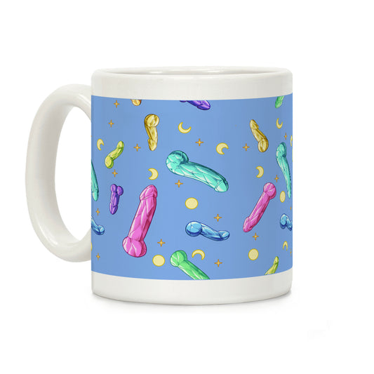 Penis Crystal Pattern Coffee Mug
