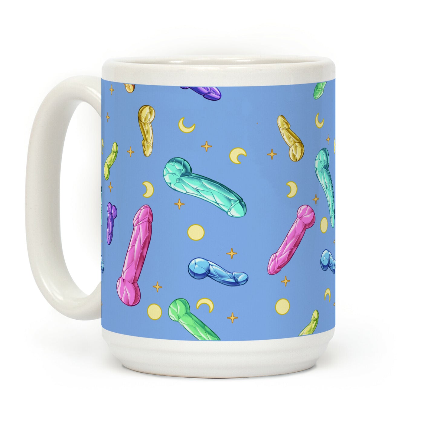 Penis Crystal Pattern Coffee Mug