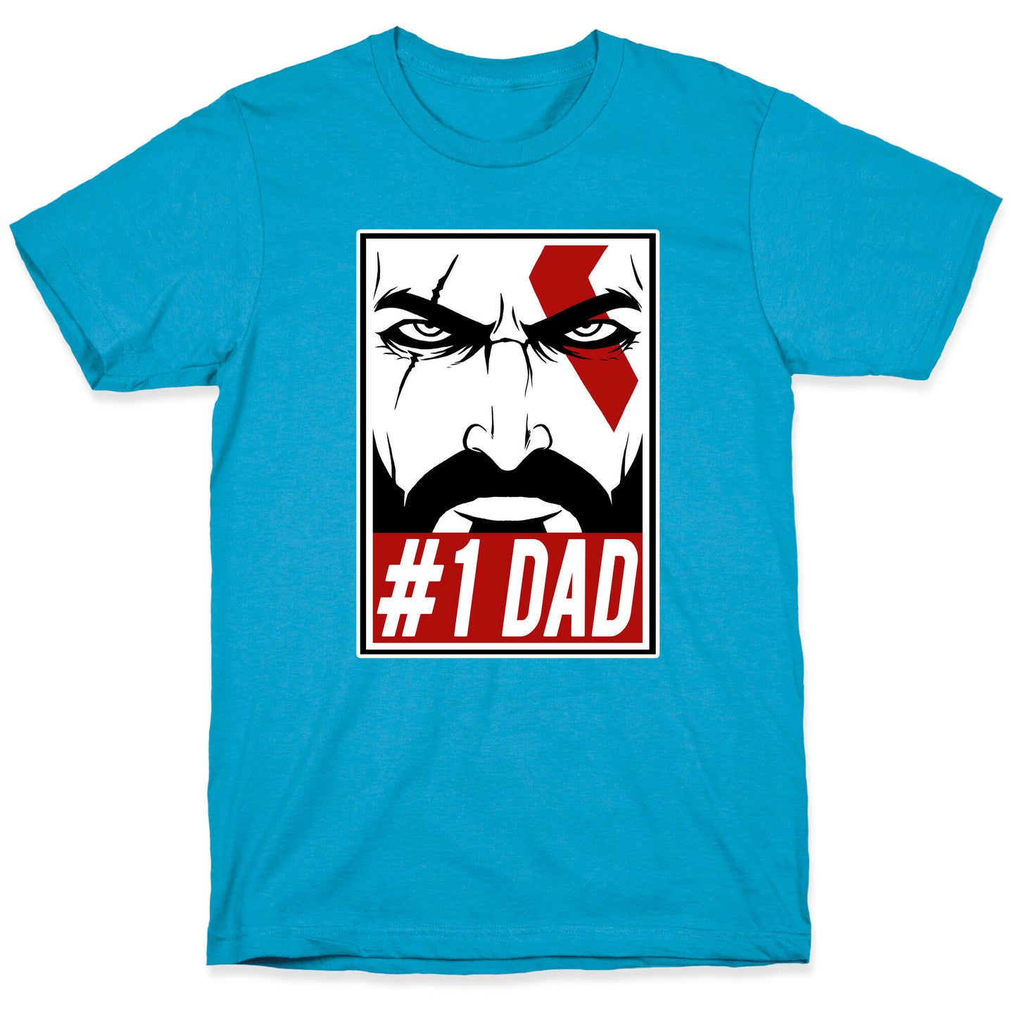 #1 Dad: Kratos Unisex Triblend Tee
