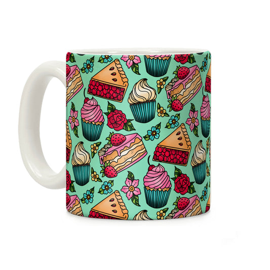 Traditional Tattoo Style Desserts Coffee Mug
