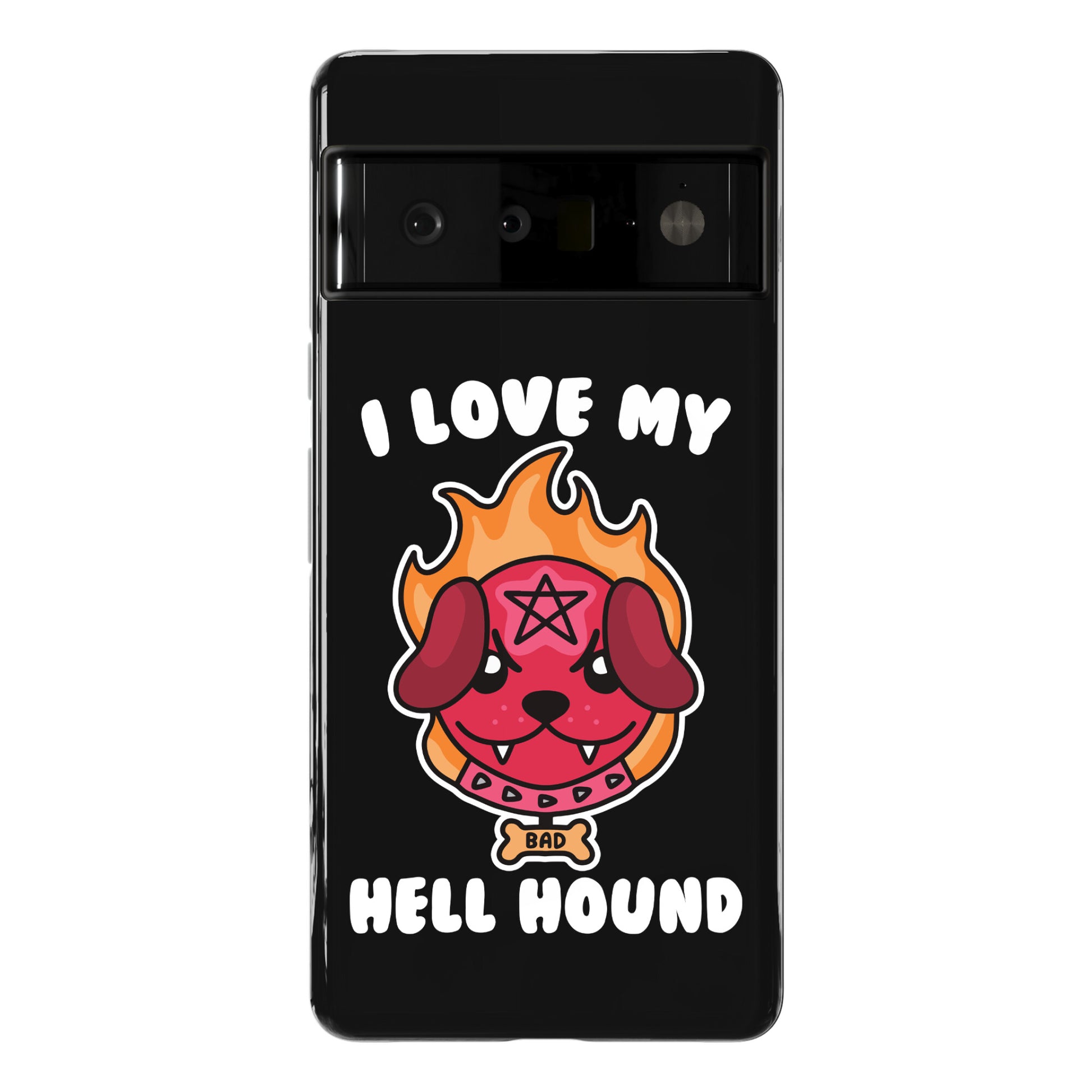 I Love My Hell Hound Phone Case
