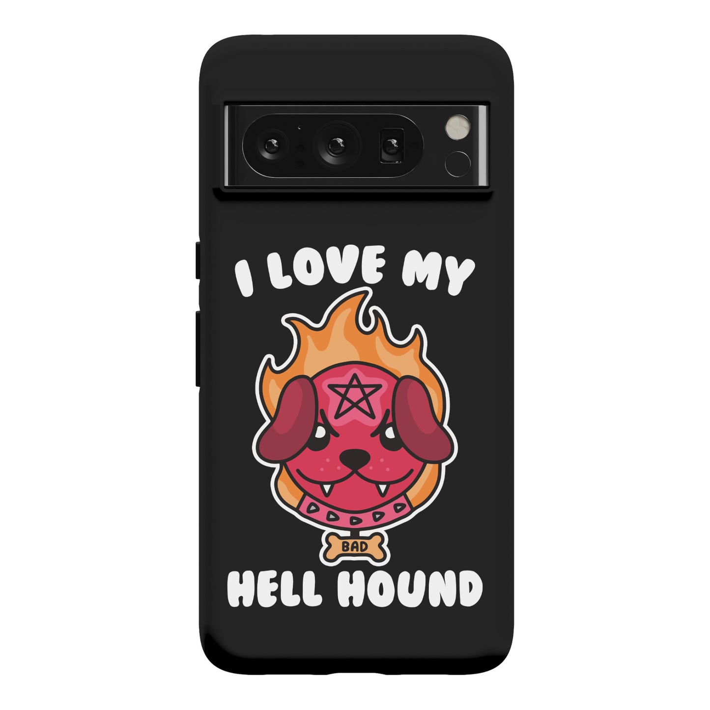 I Love My Hell Hound Phone Case