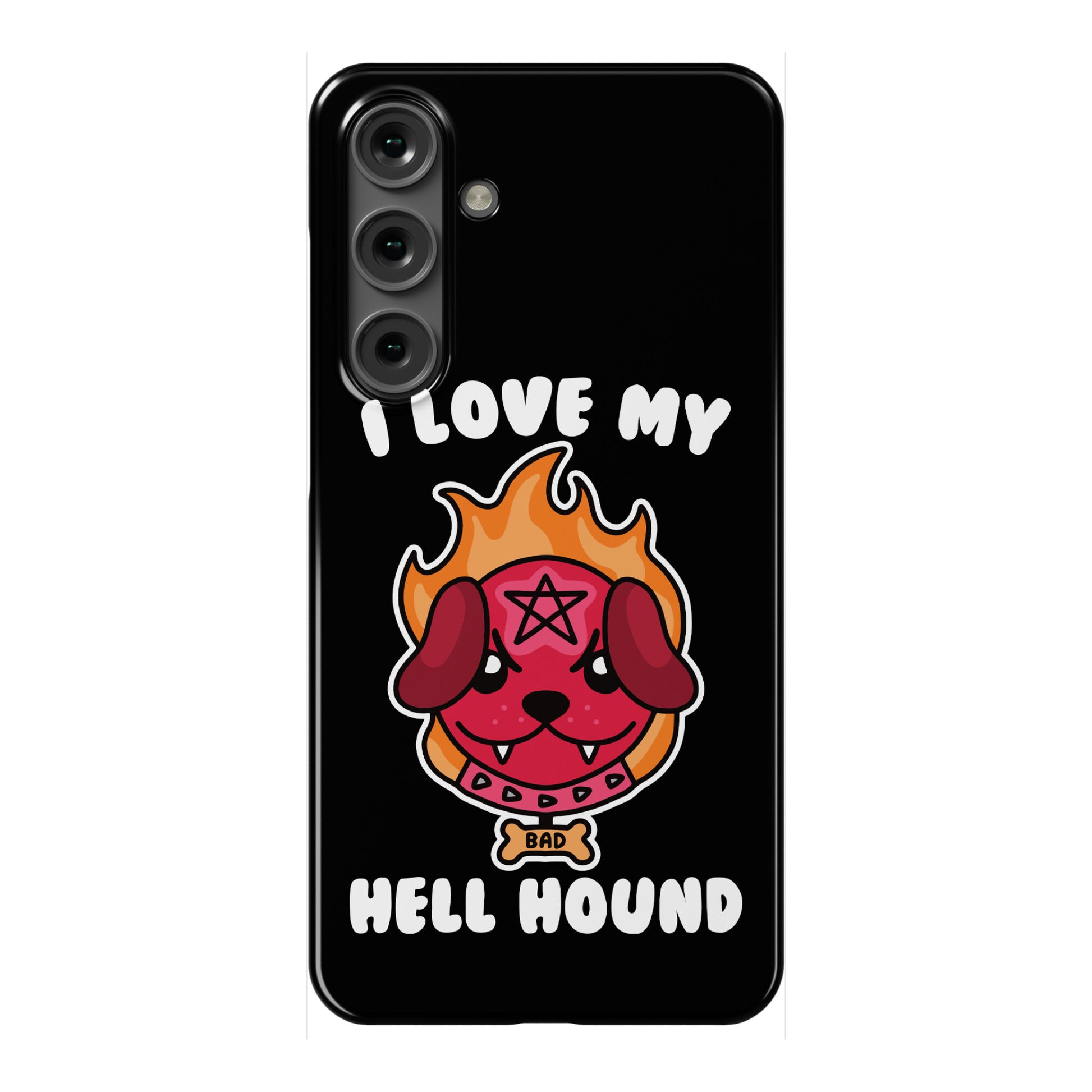 I Love My Hell Hound Phone Case