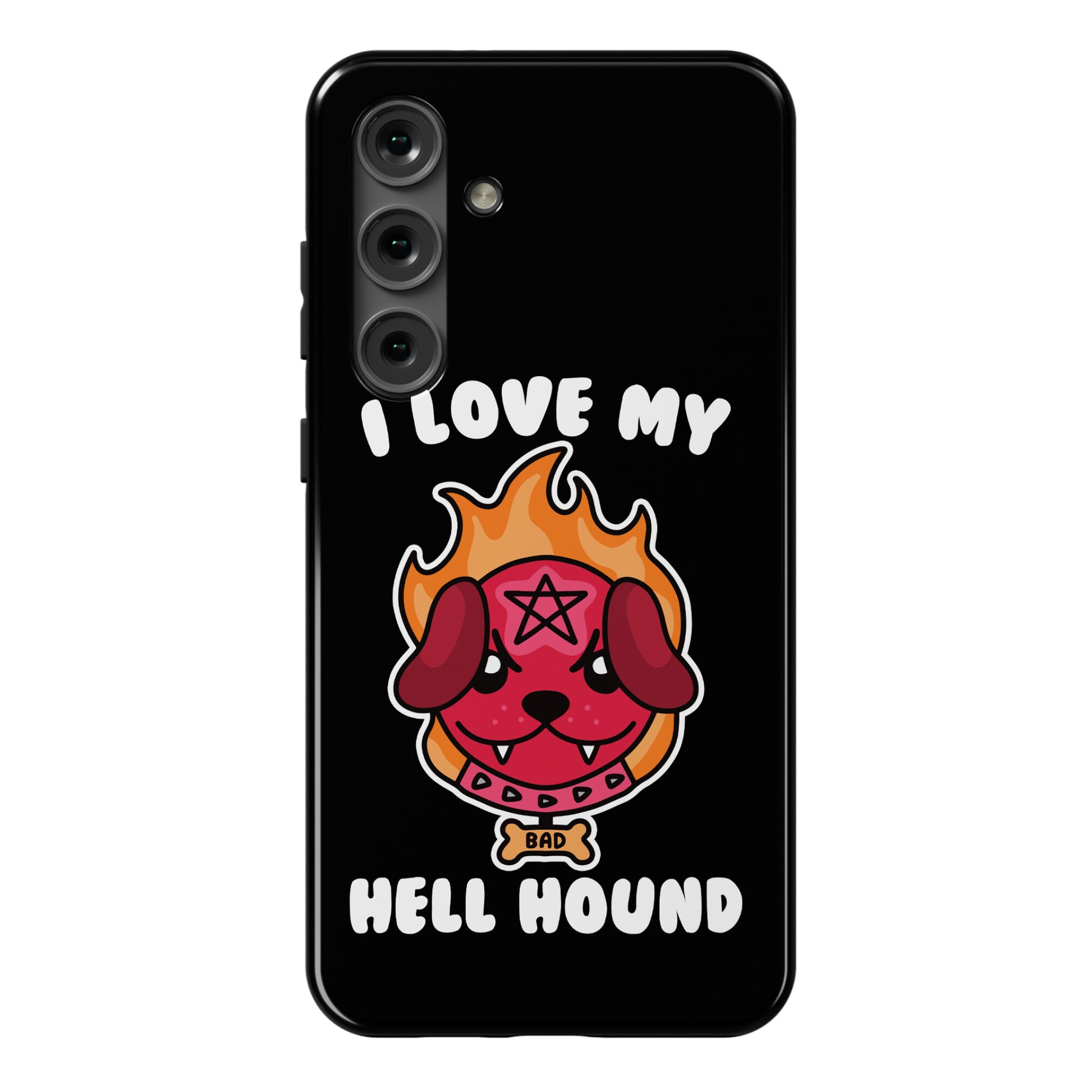 I Love My Hell Hound Phone Case