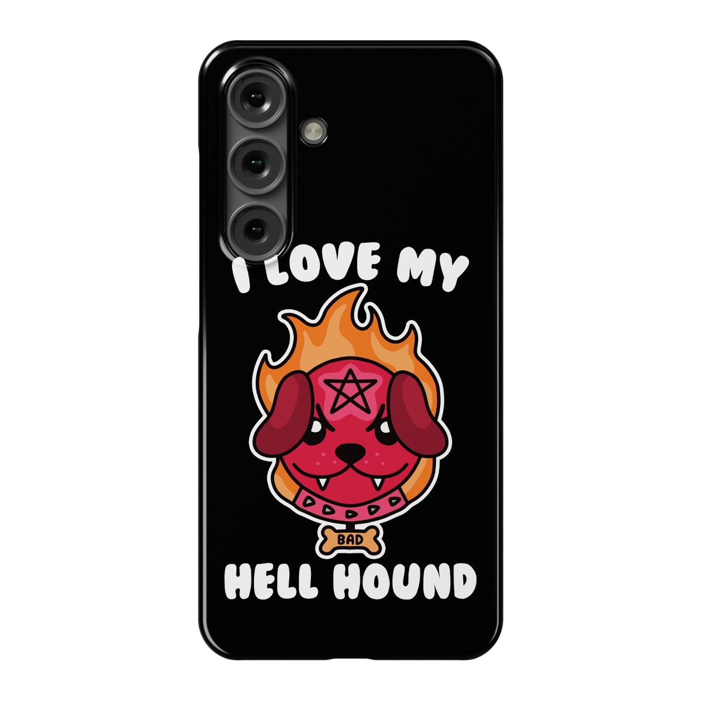 I Love My Hell Hound Phone Case