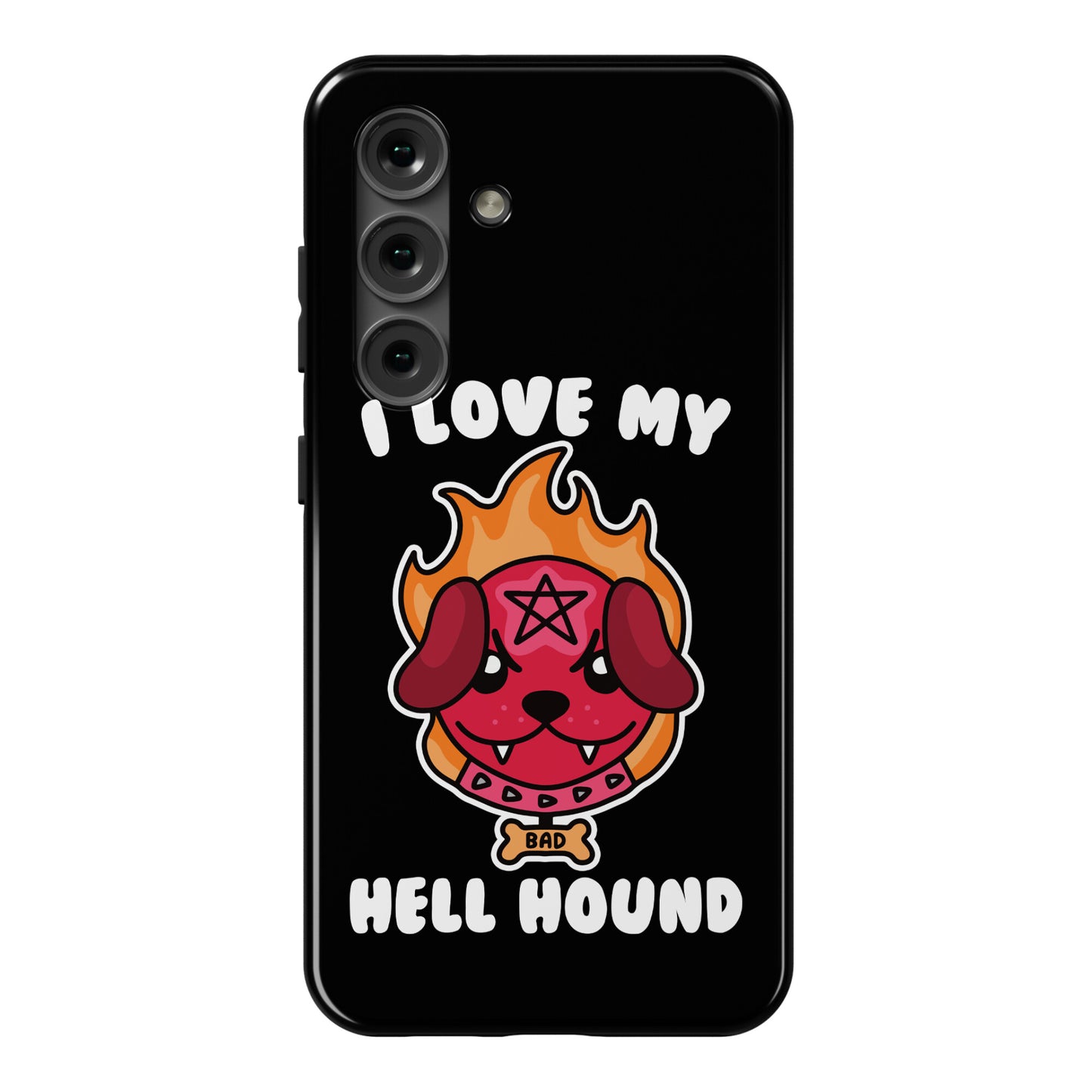 I Love My Hell Hound Phone Case
