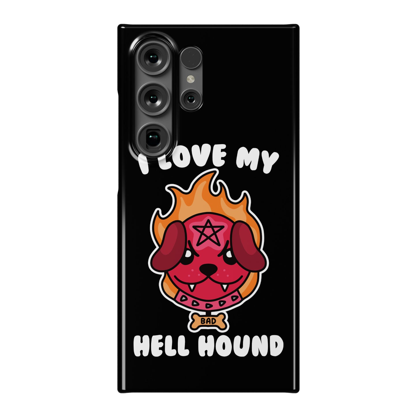 I Love My Hell Hound Phone Case