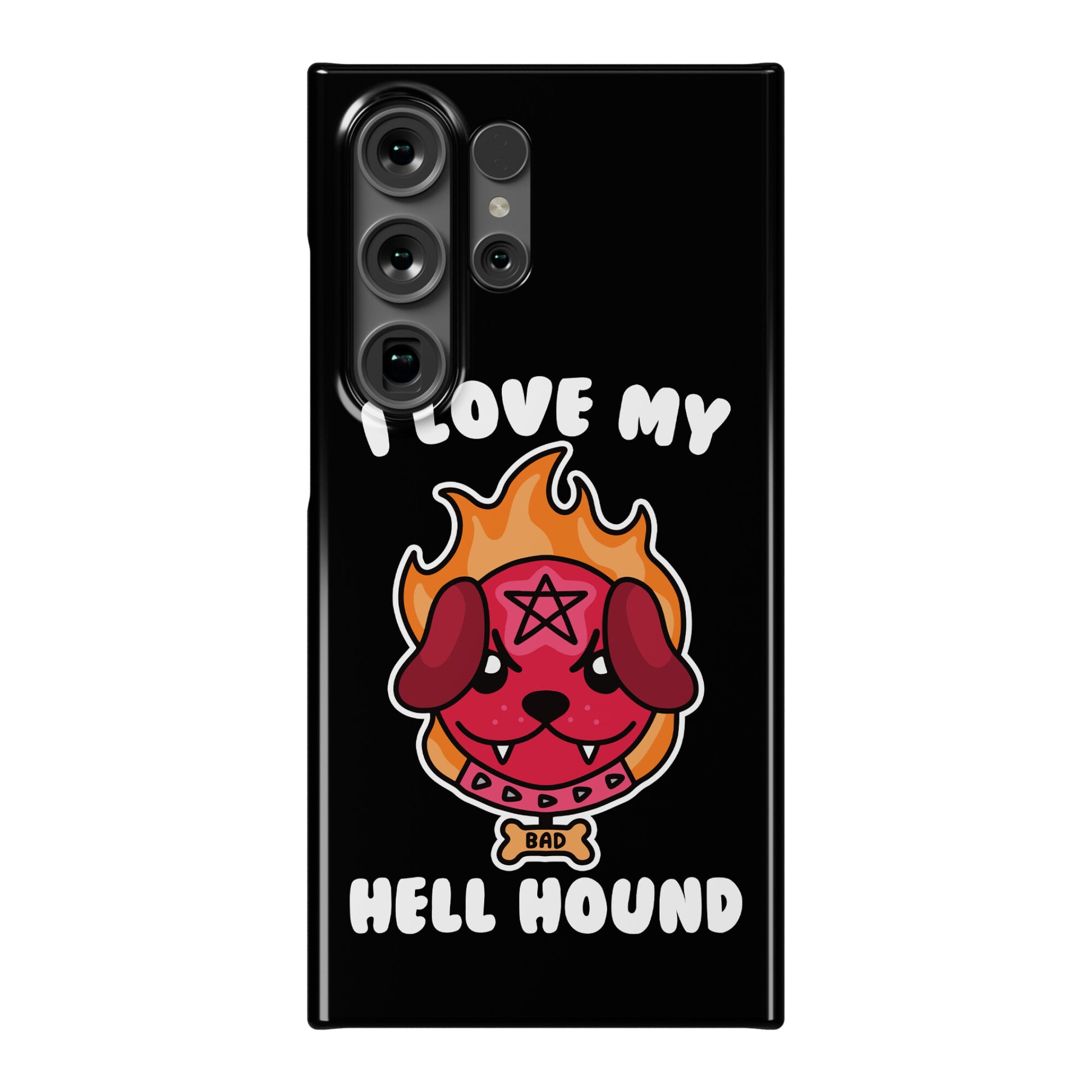 I Love My Hell Hound Phone Case