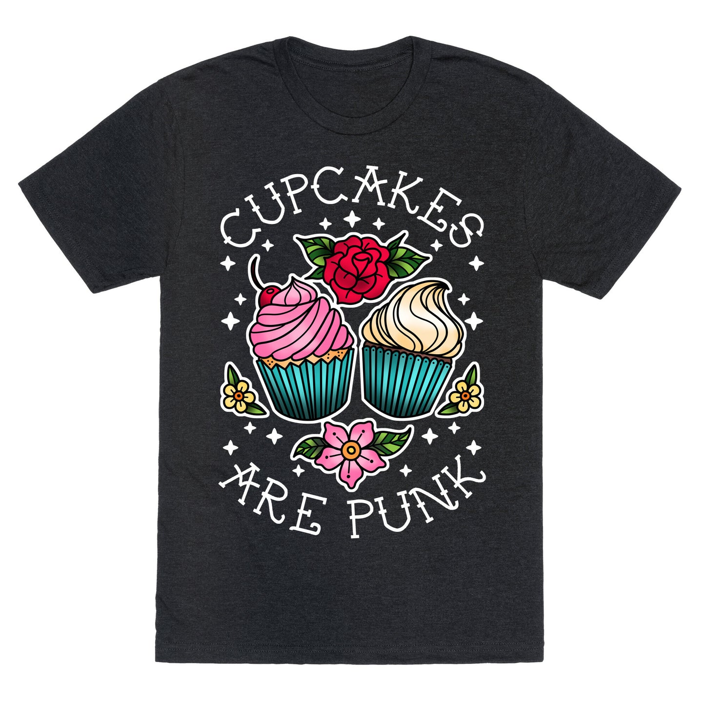 Cupcakes Are Punk Unisex Triblend Tee