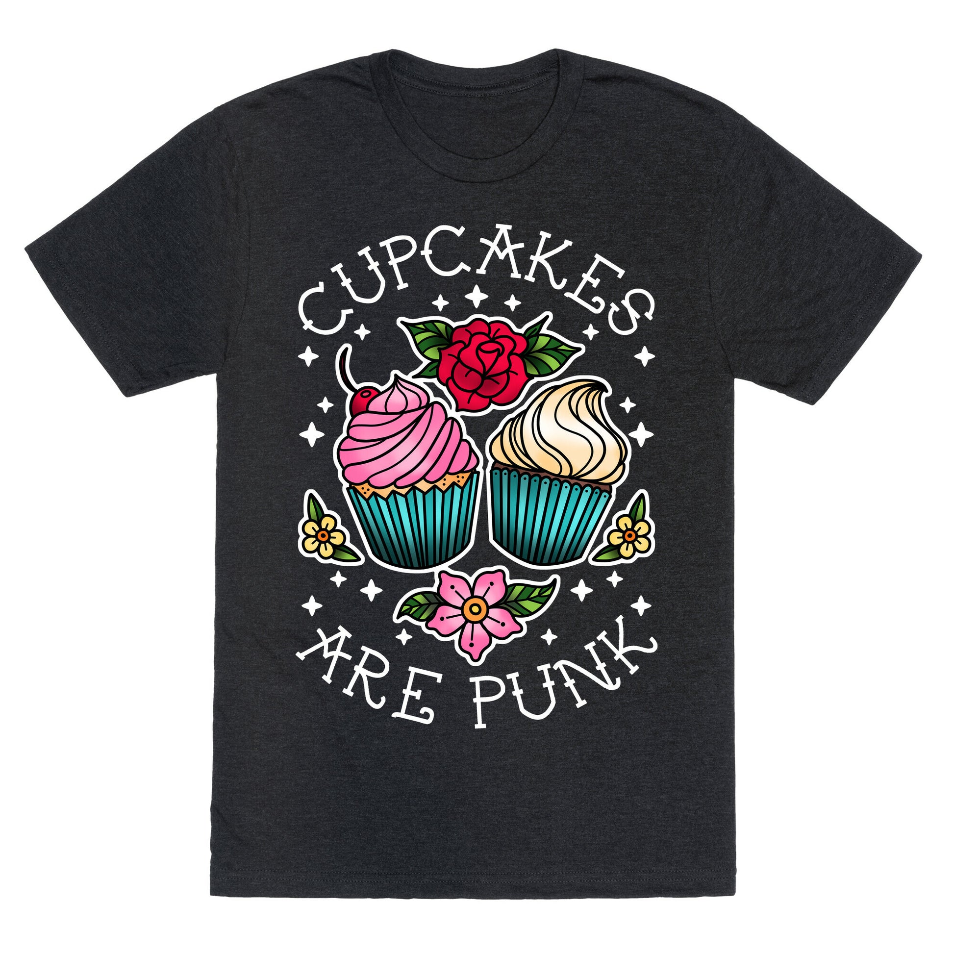 Cupcakes Are Punk Unisex Triblend Tee
