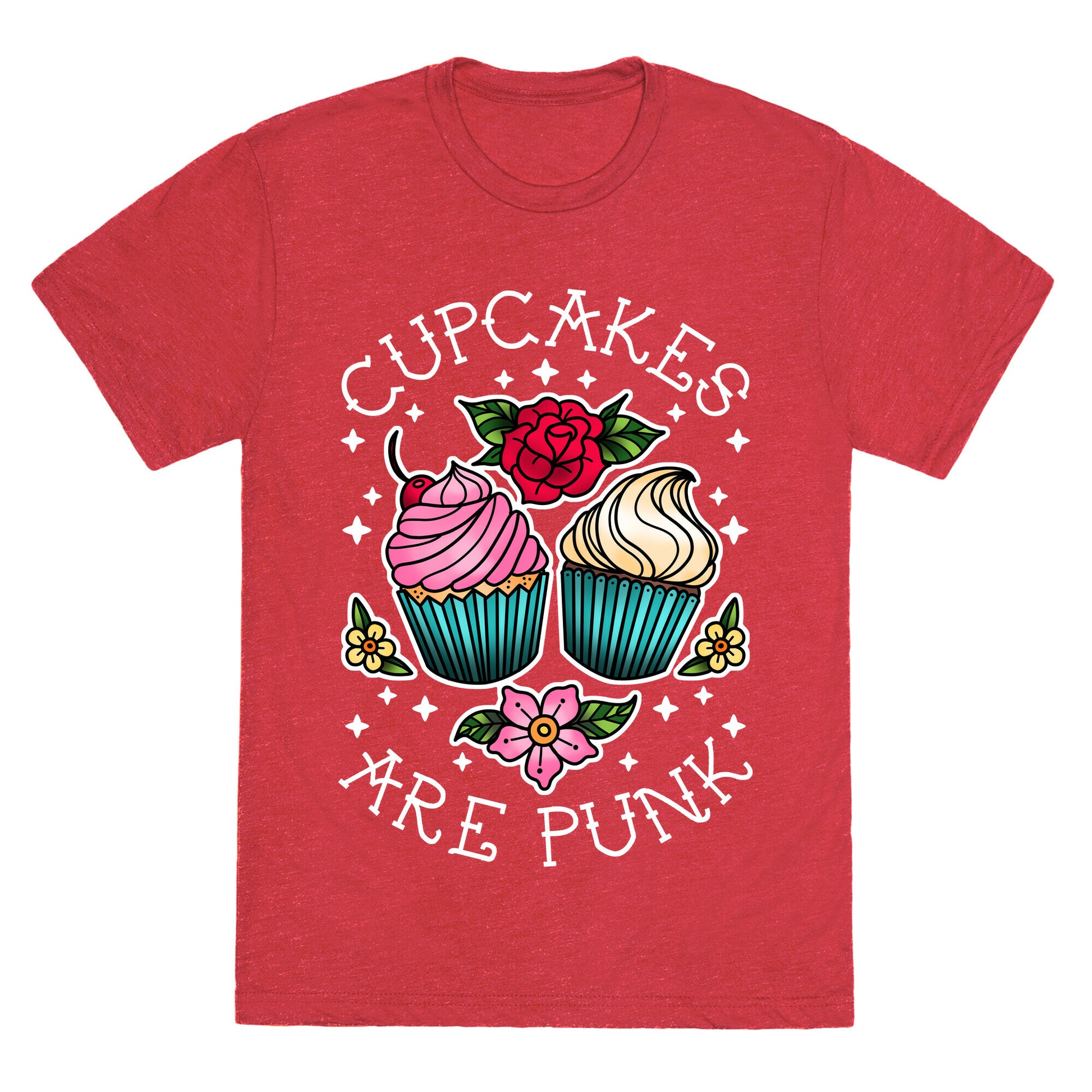 Cupcakes Are Punk Unisex Triblend Tee