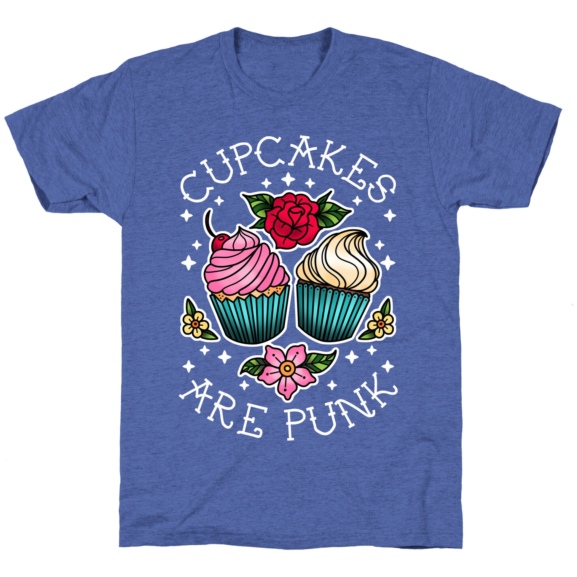 Cupcakes Are Punk Unisex Triblend Tee