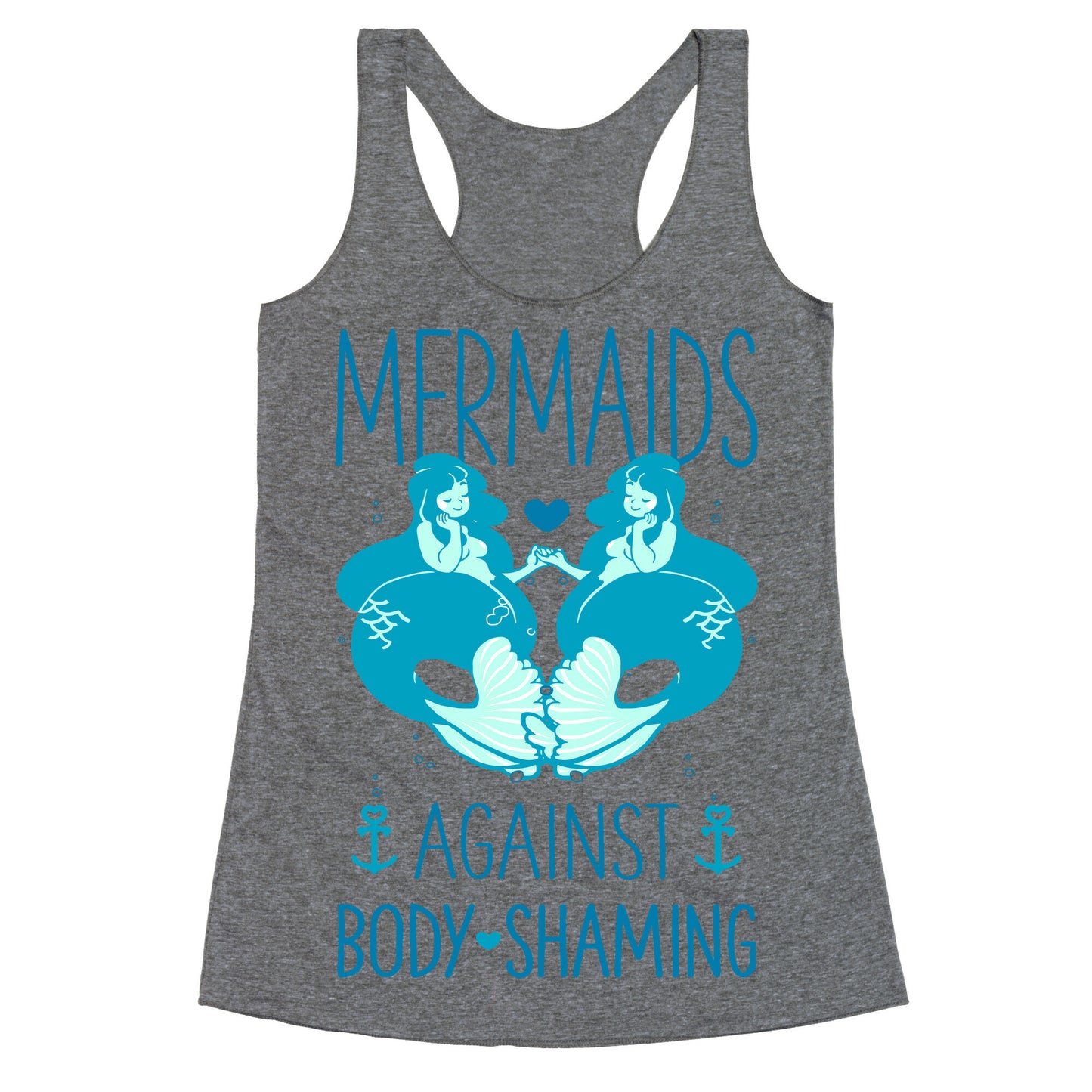 Mermaids Against Body Shaming Racerback Tank