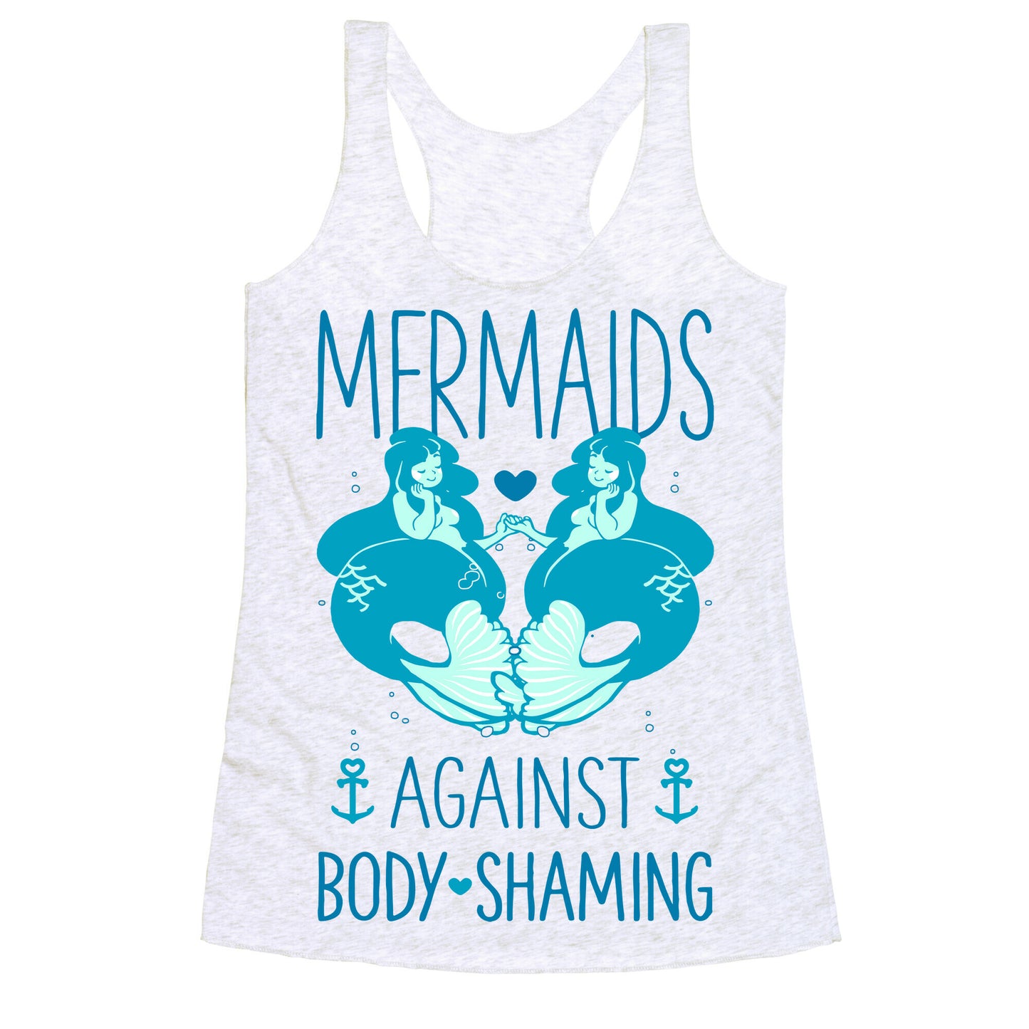 Mermaids Against Body Shaming Racerback Tank