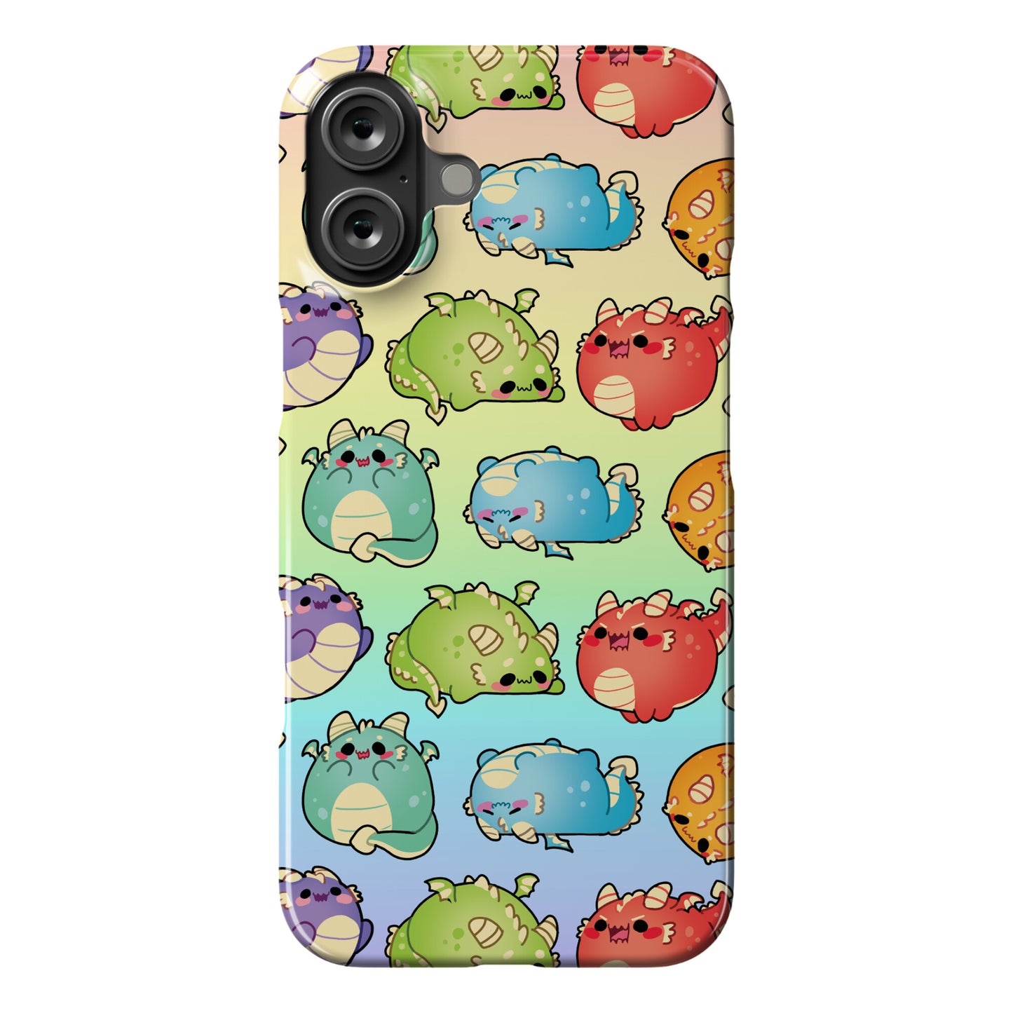 Kawaii Dragons Pattern Phone Case
