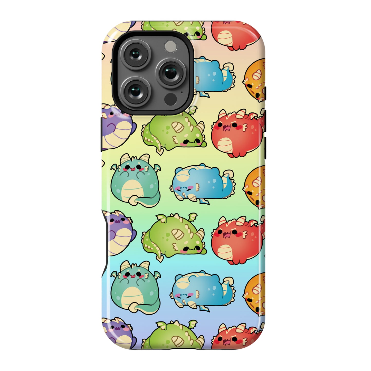 Kawaii Dragons Pattern Phone Case