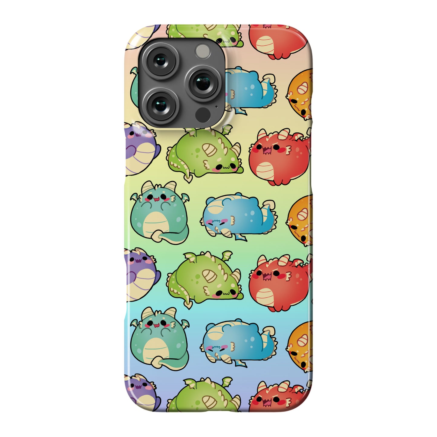 Kawaii Dragons Pattern Phone Case