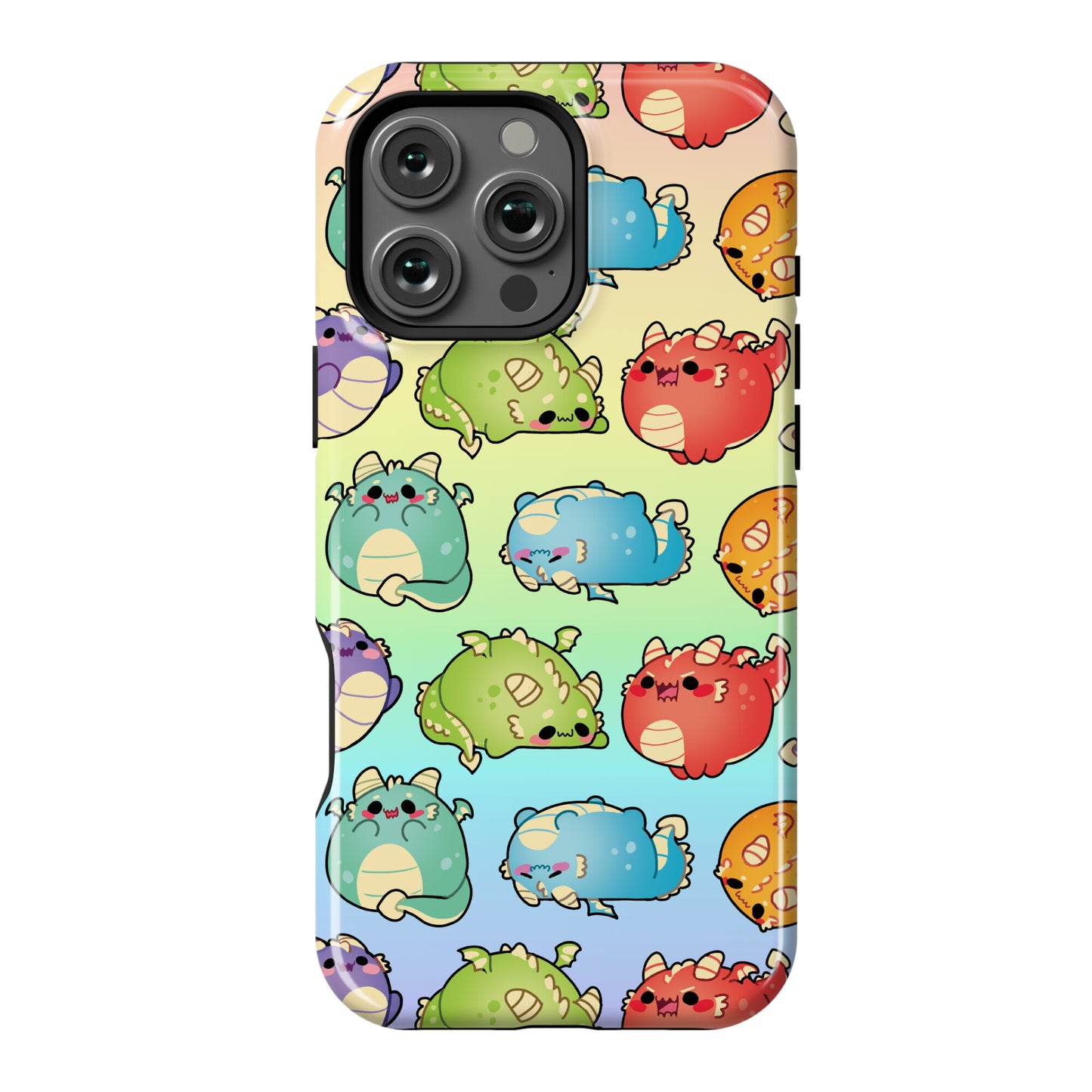 Kawaii Dragons Pattern Phone Case