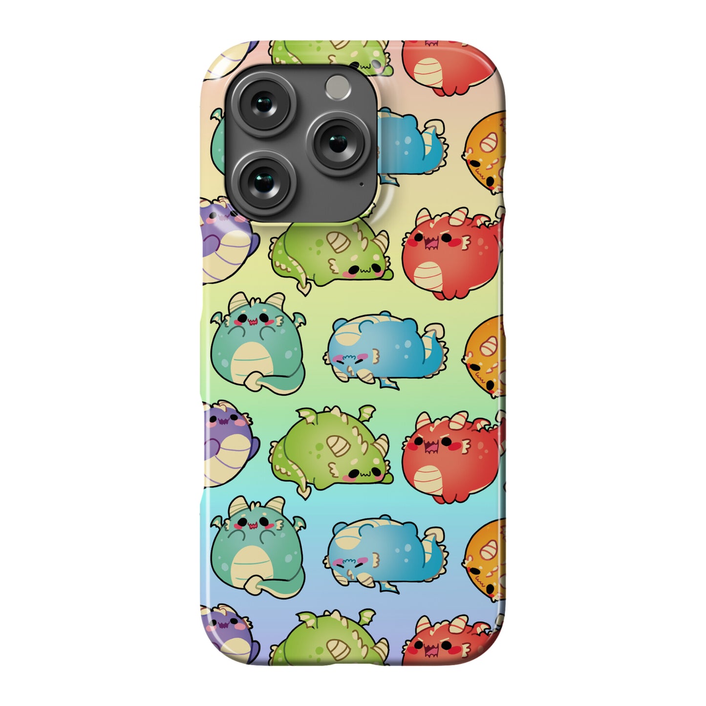Kawaii Dragons Pattern Phone Case