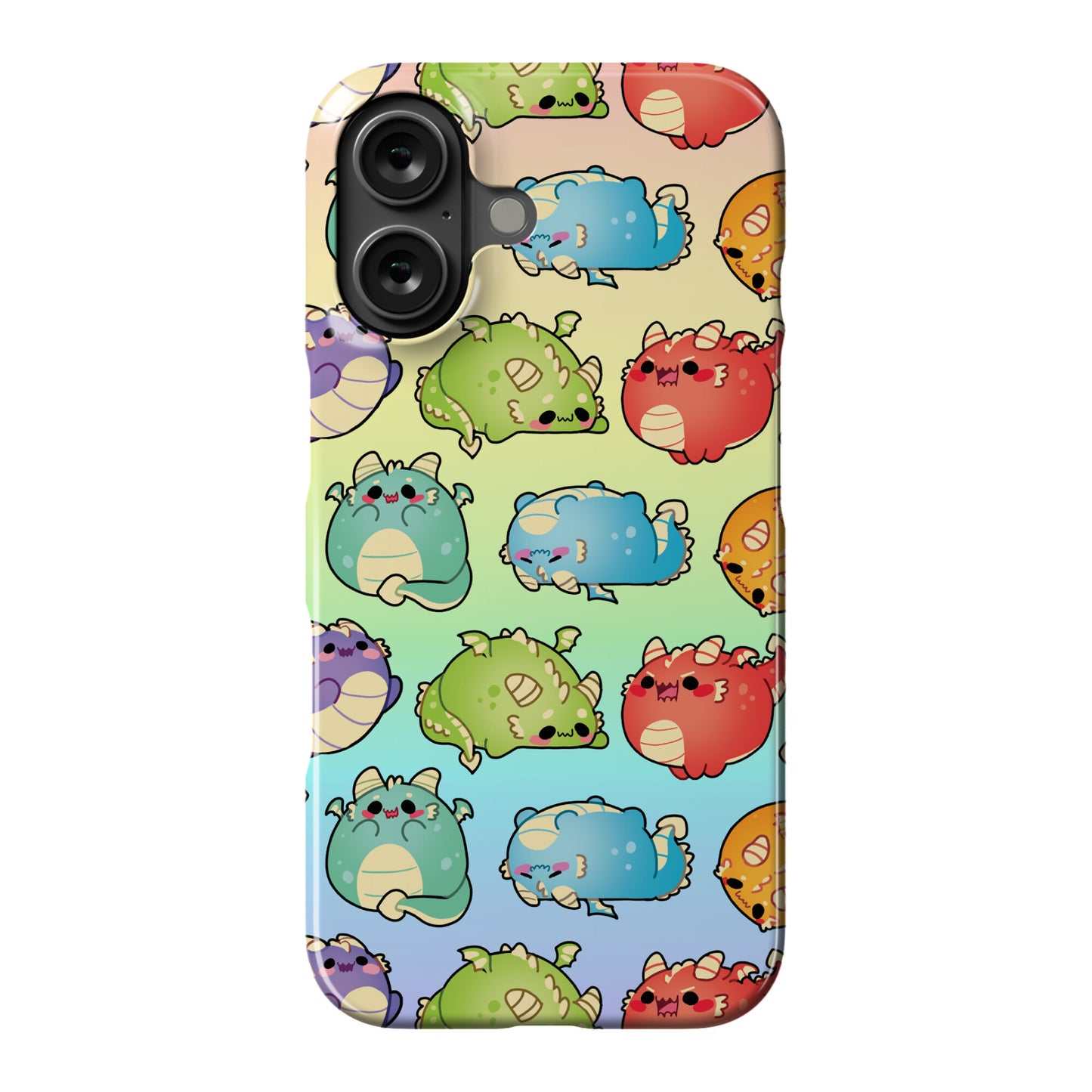 Kawaii Dragons Pattern Phone Case