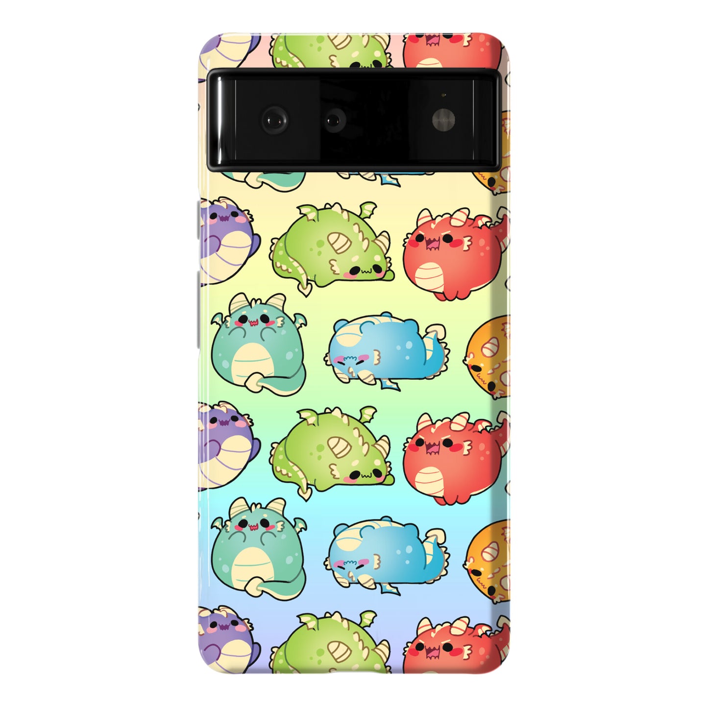 Kawaii Dragons Pattern Phone Case