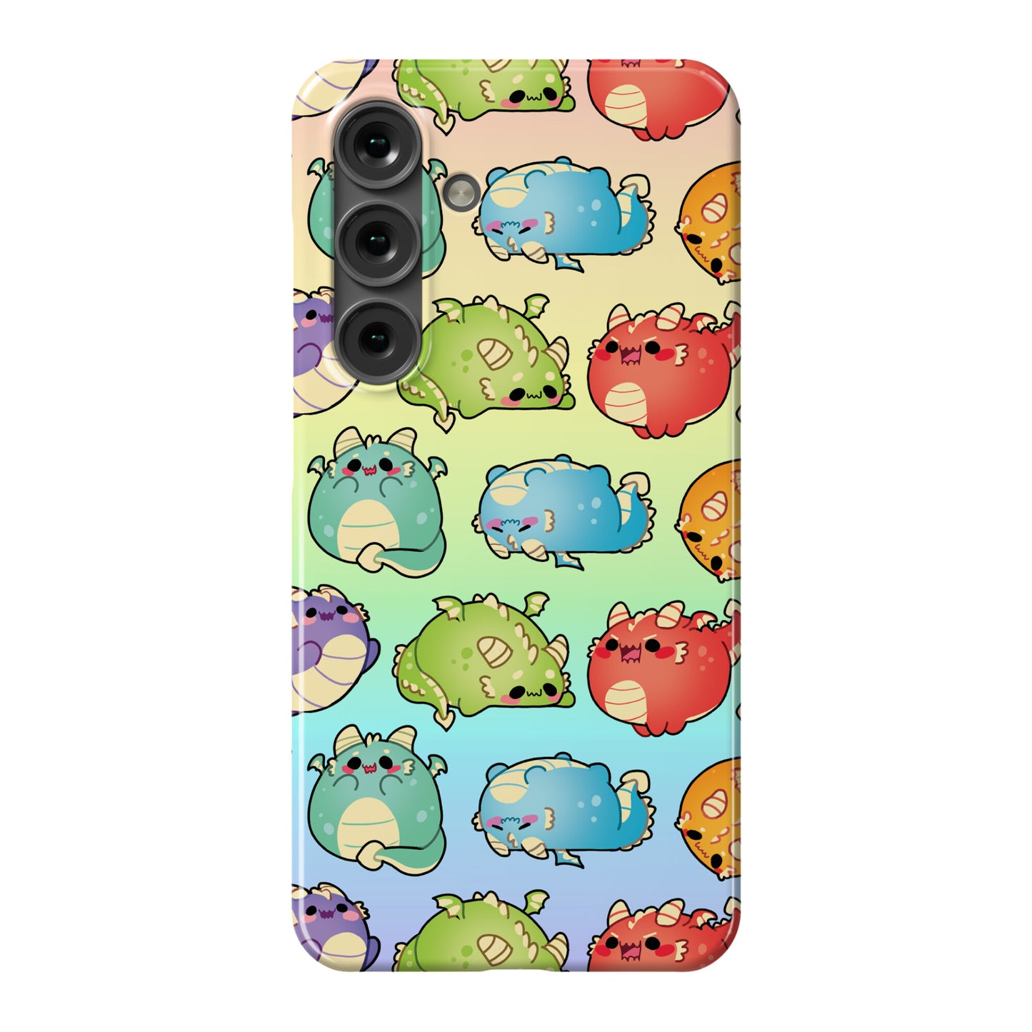Kawaii Dragons Pattern Phone Case