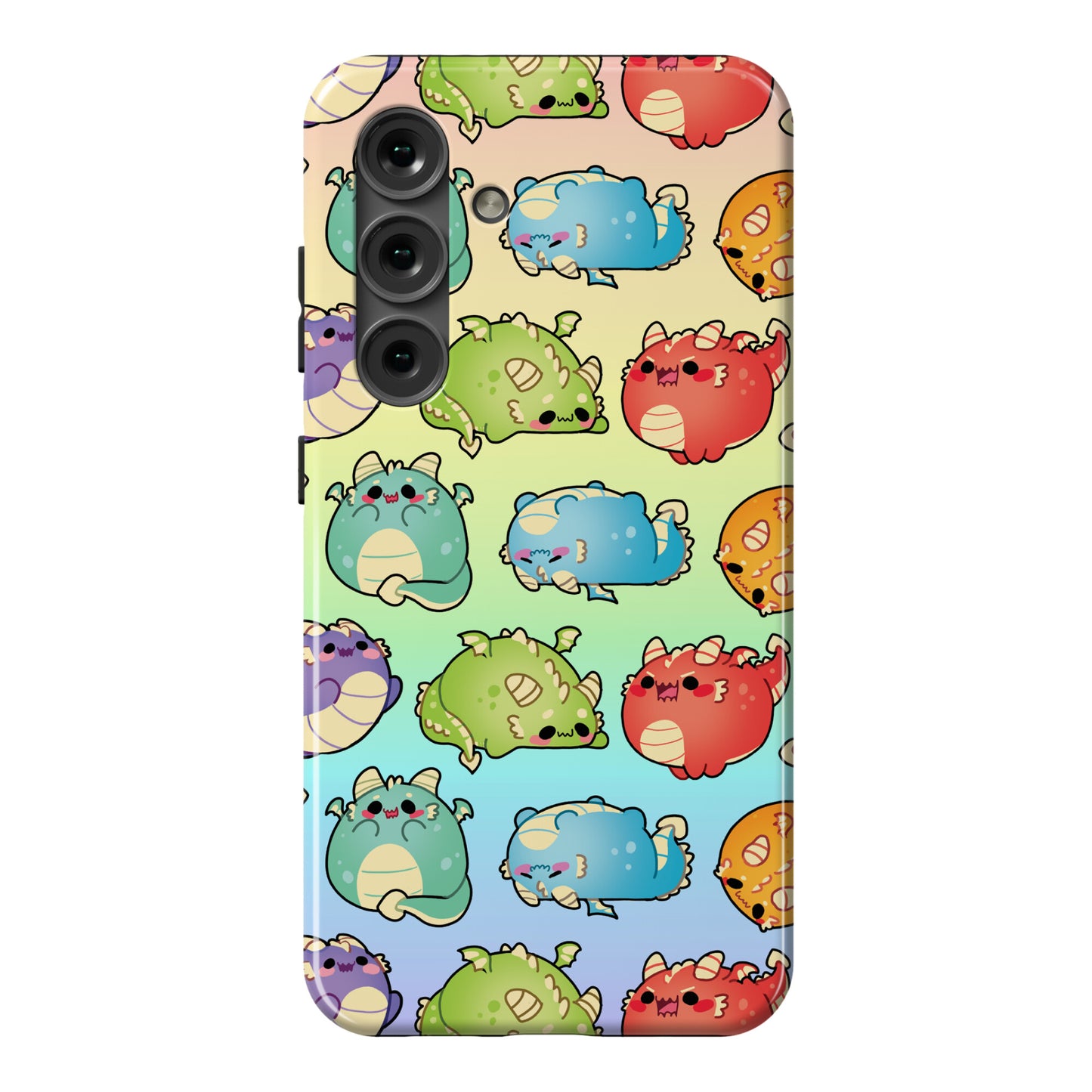 Kawaii Dragons Pattern Phone Case