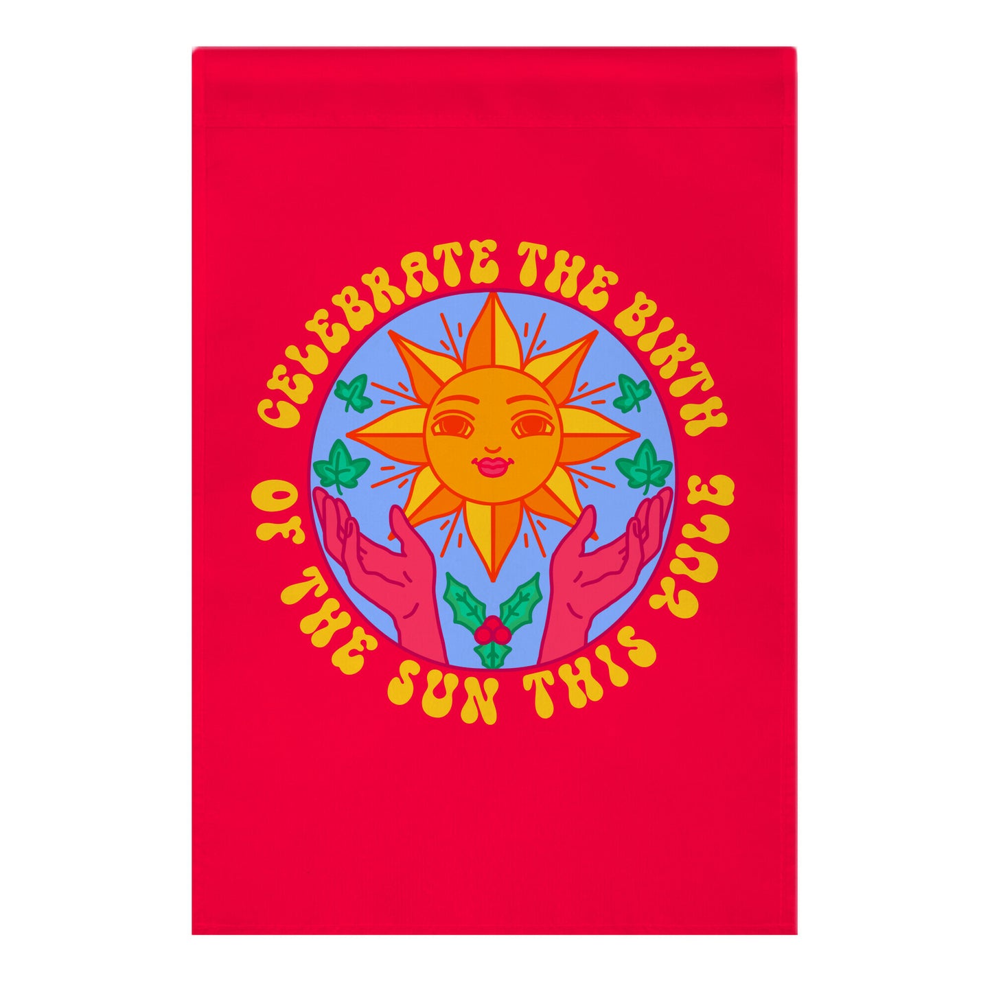 Yule Birth of the Sun Garden Flag