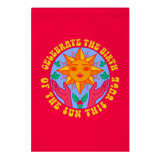 Yule Birth of the Sun Garden Flag