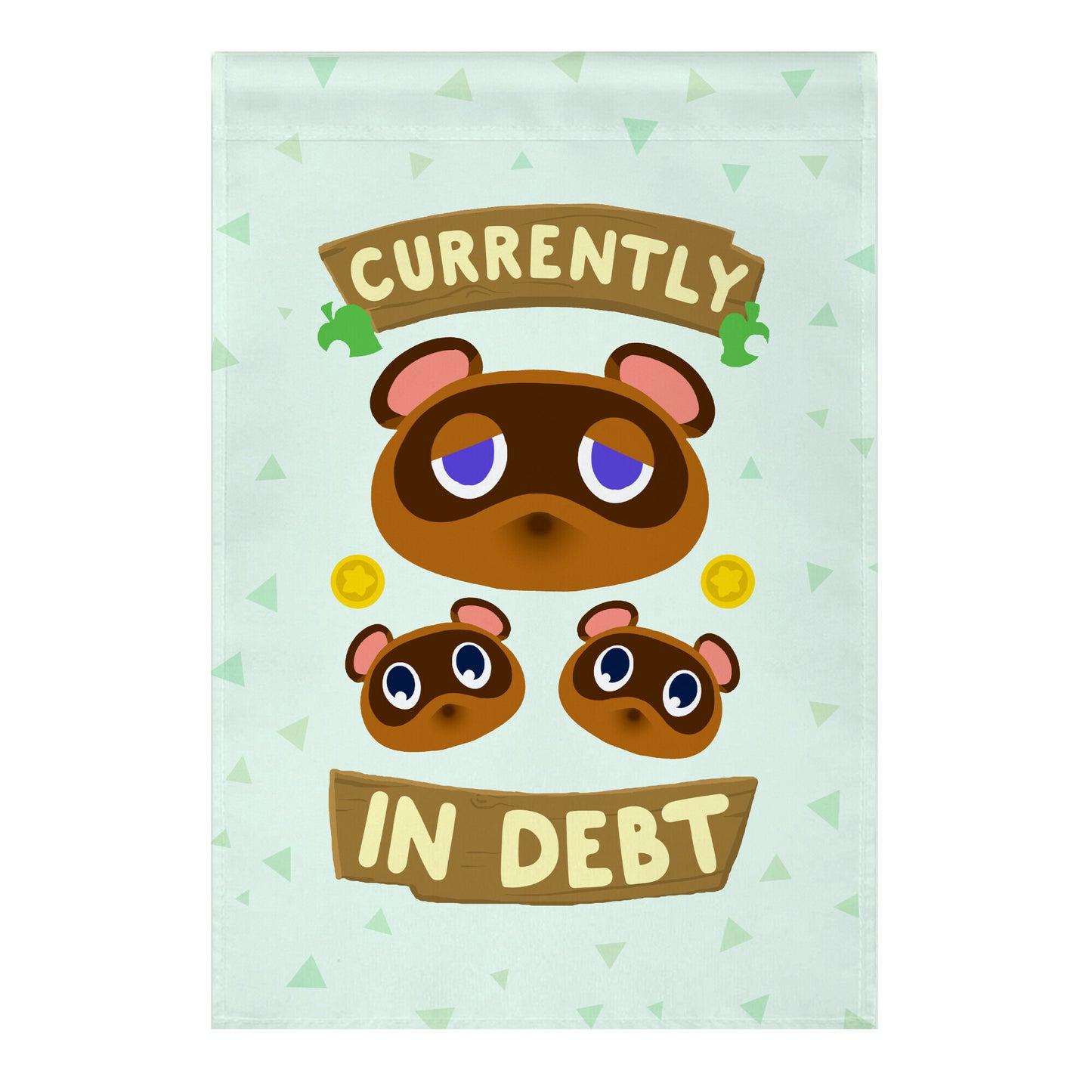 Currently In Debt Garden Flag