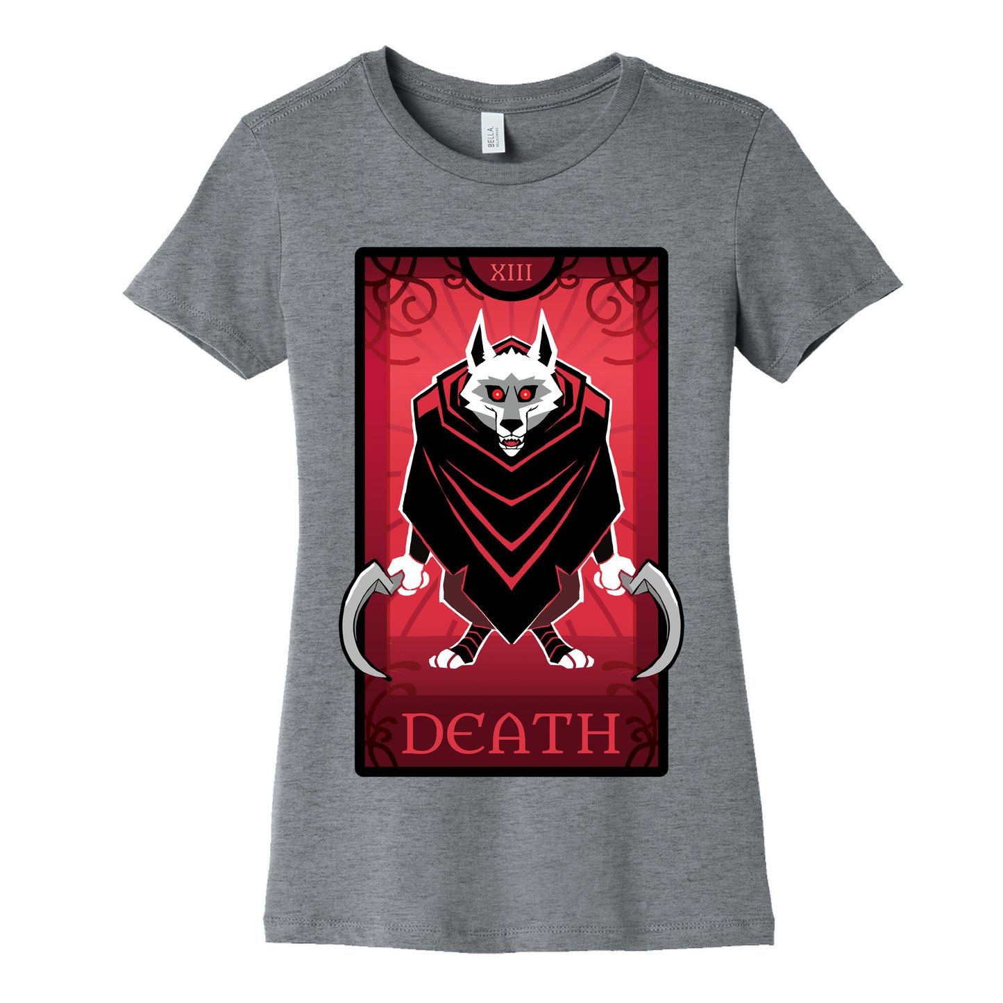 Death Wolf Tarot Women's Cotton Tee