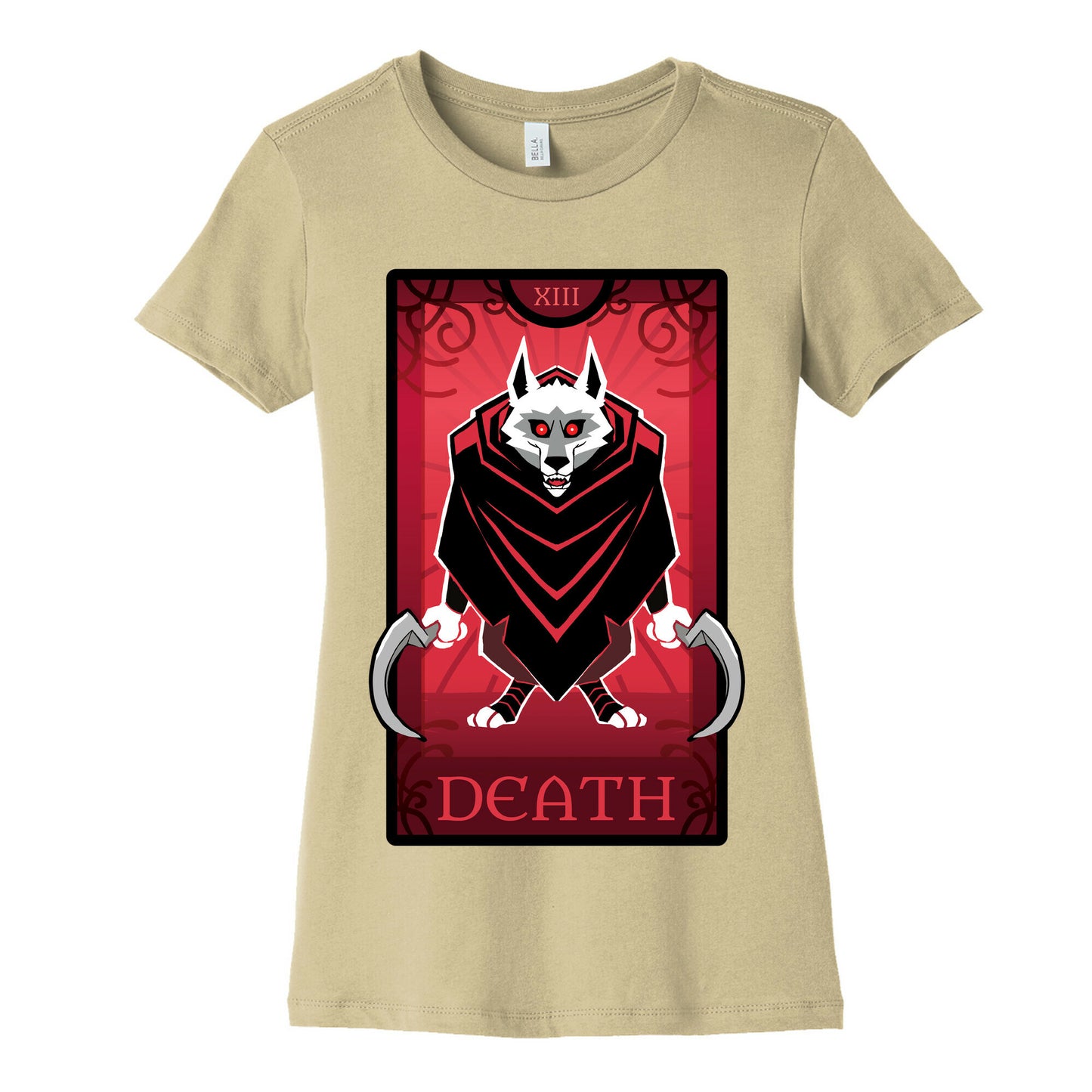 Death Wolf Tarot Women's Cotton Tee