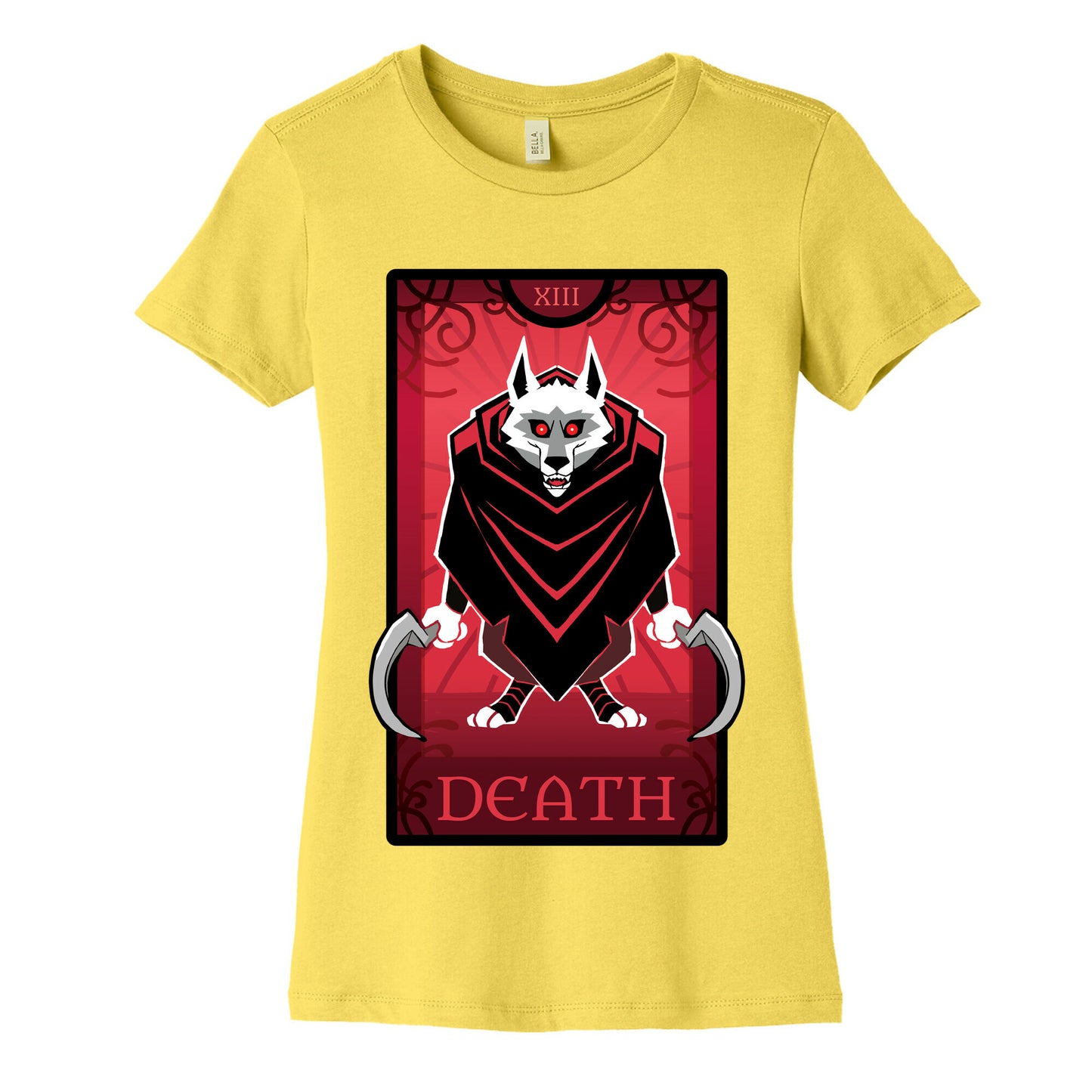 Death Wolf Tarot Women's Cotton Tee
