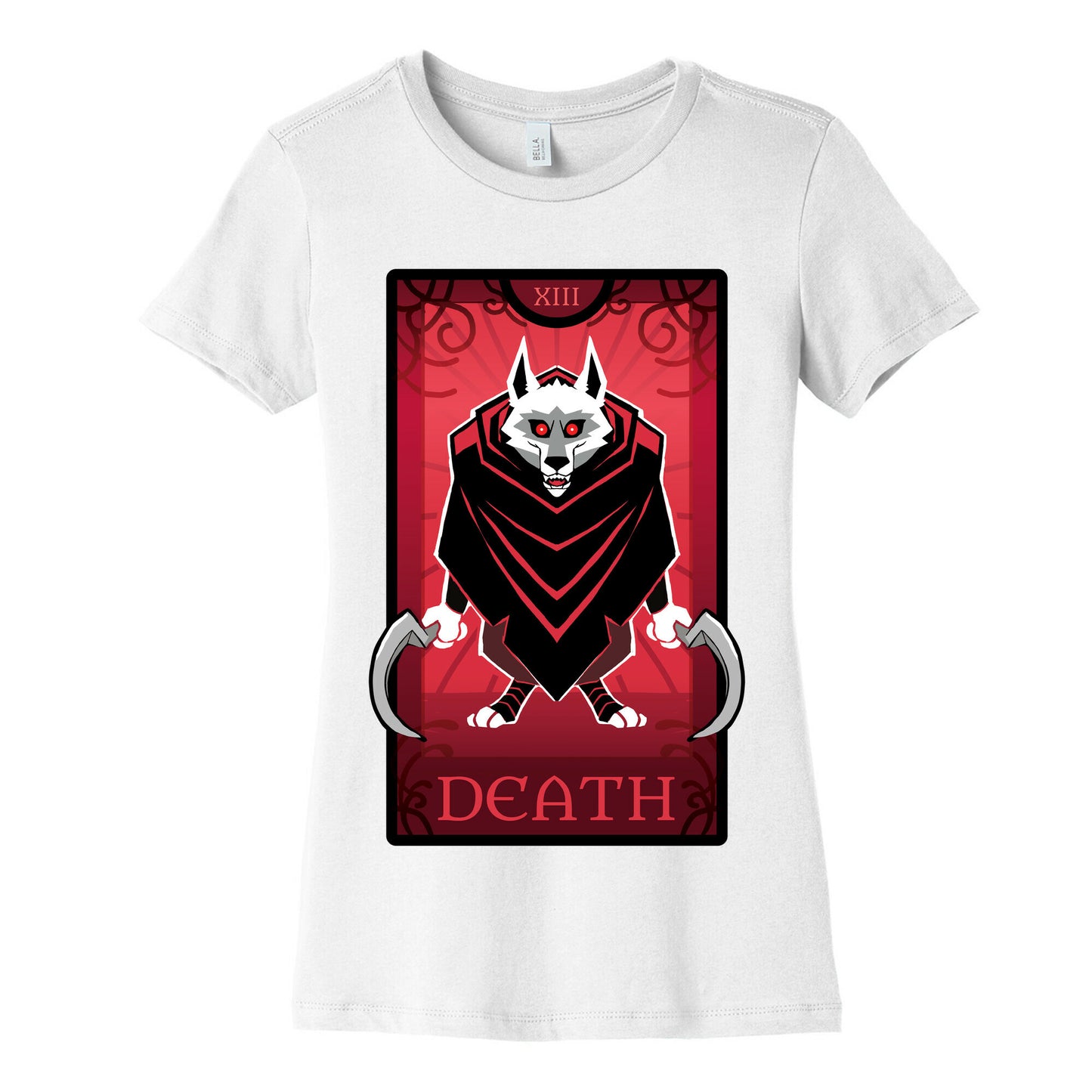 Death Wolf Tarot Women's Cotton Tee
