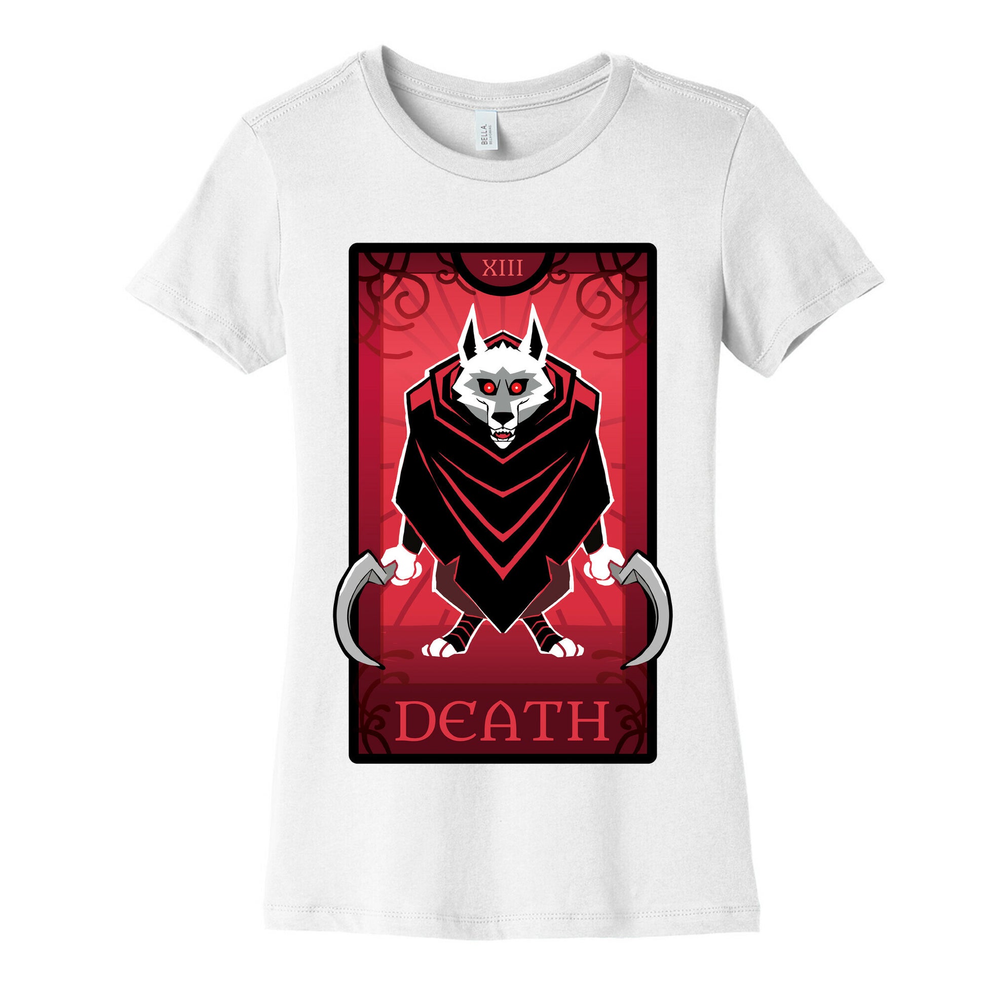 Death Wolf Tarot Women's Cotton Tee