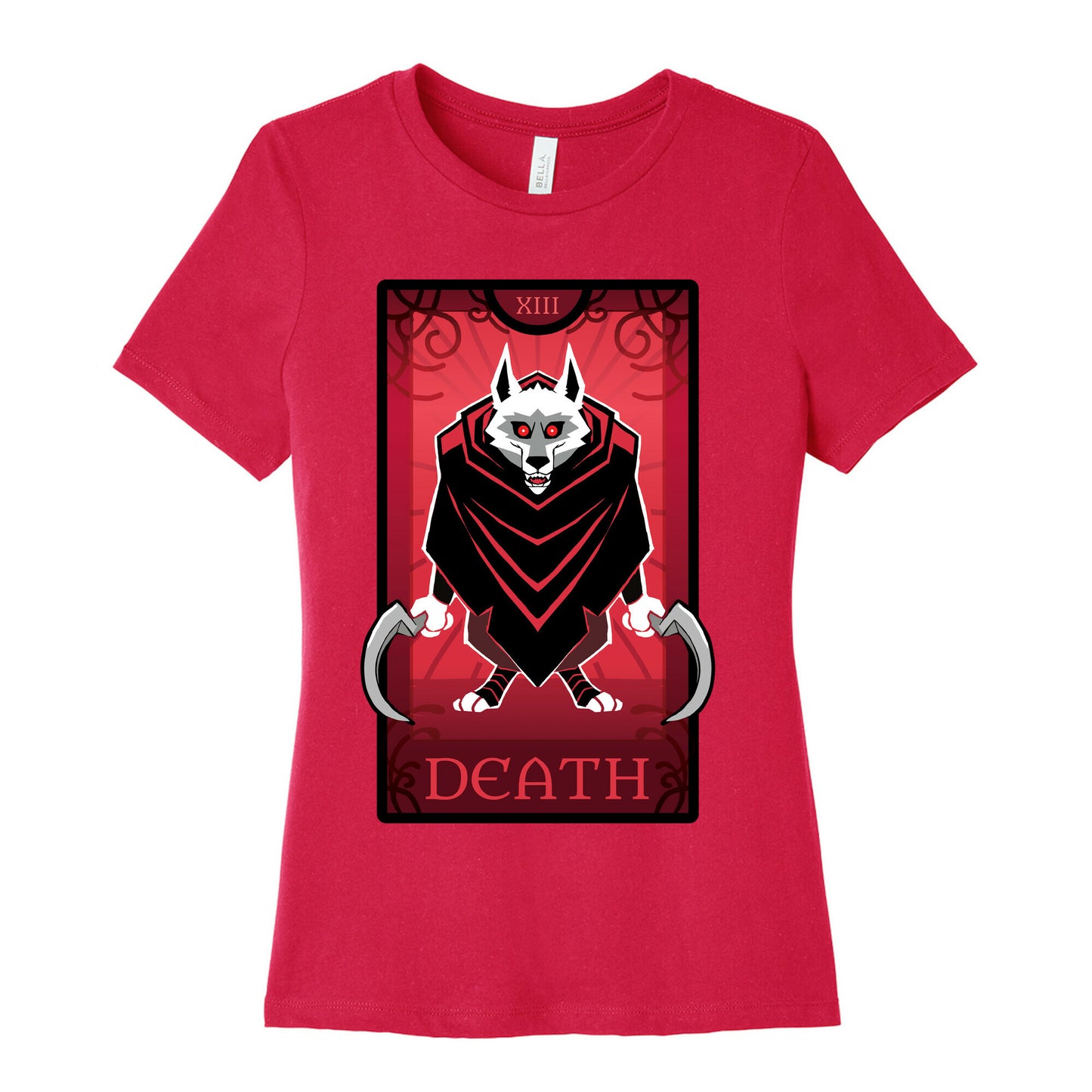 Death Wolf Tarot Women's Cotton Tee