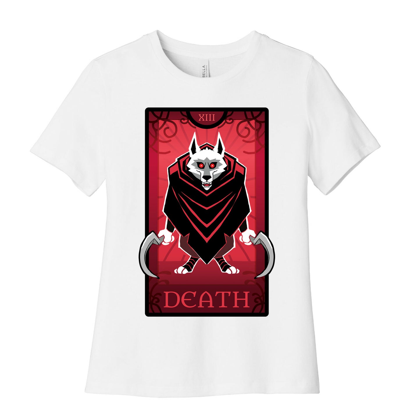 Death Wolf Tarot Women's Cotton Tee