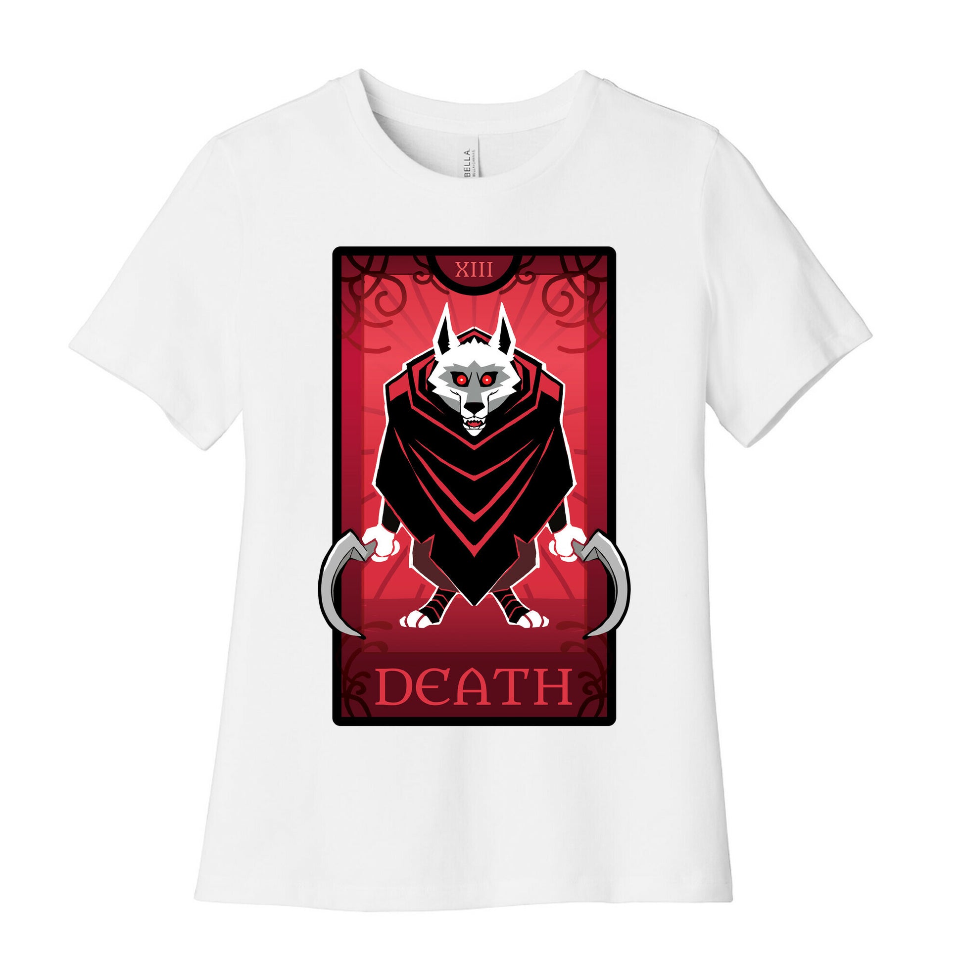 Death Wolf Tarot Women's Cotton Tee