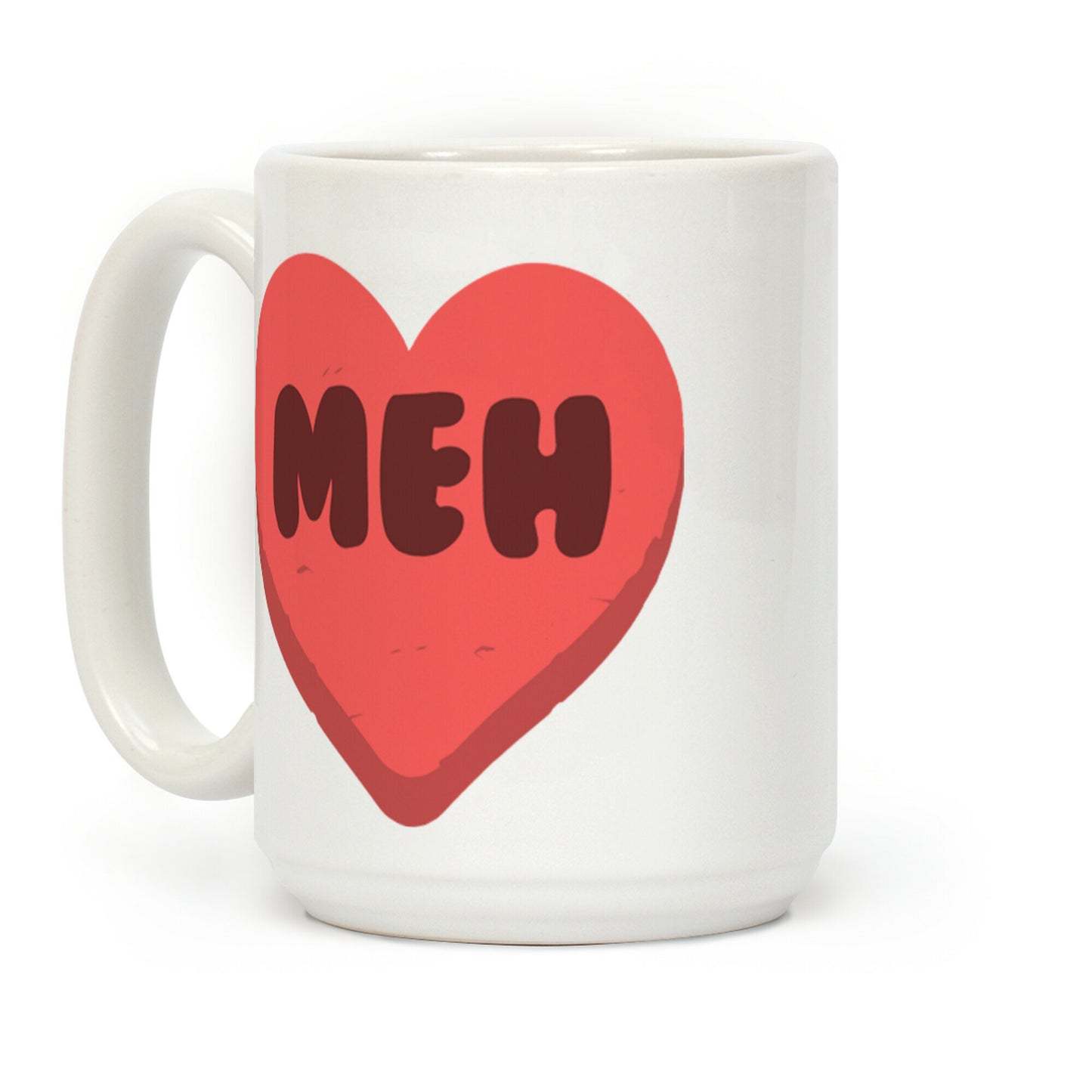 Valentine's Day Heart Meh Coffee Mug