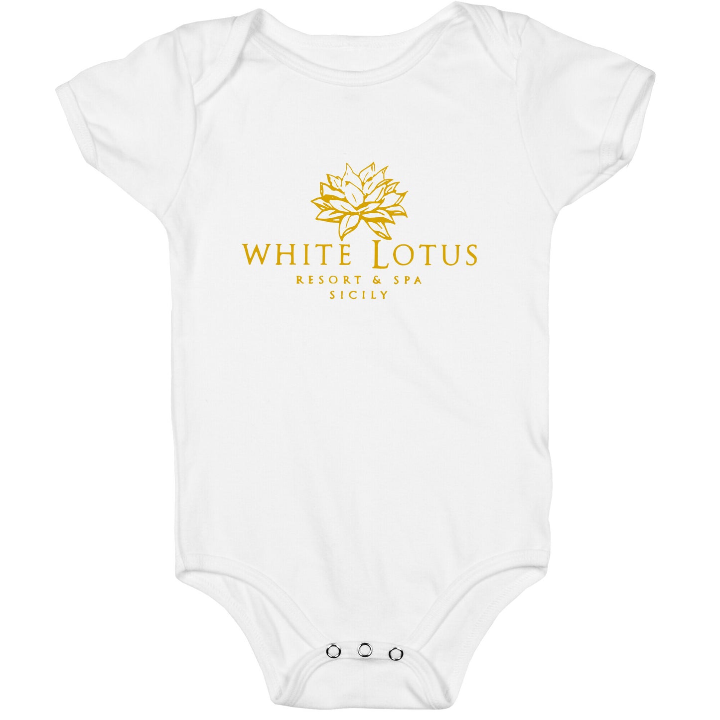 White Lotus Resort Baby One Piece
