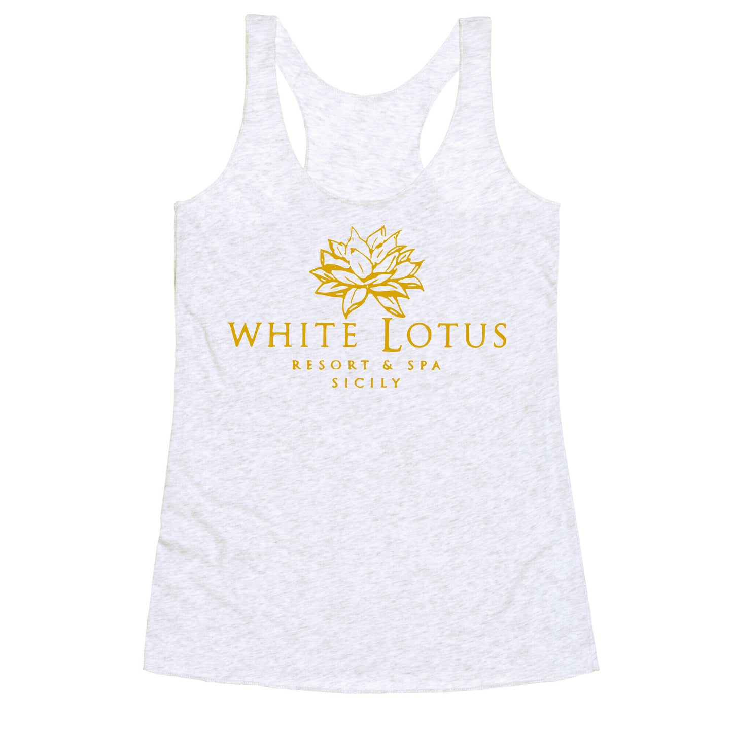 White Lotus Resort Racerback Tank